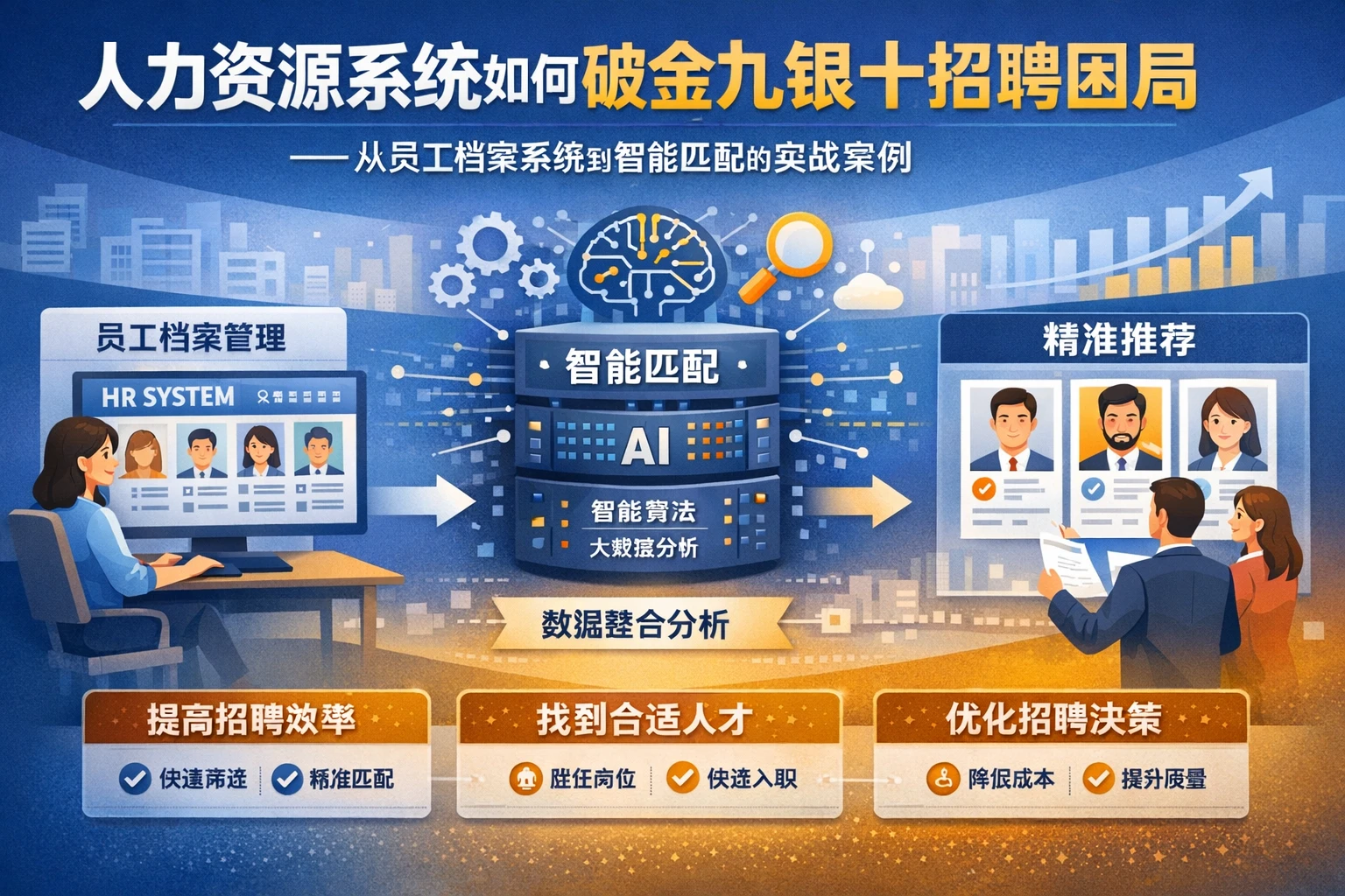 人力资源系统如何破解金九银十招聘困局——从员工档案系统到智能匹配的实战案例