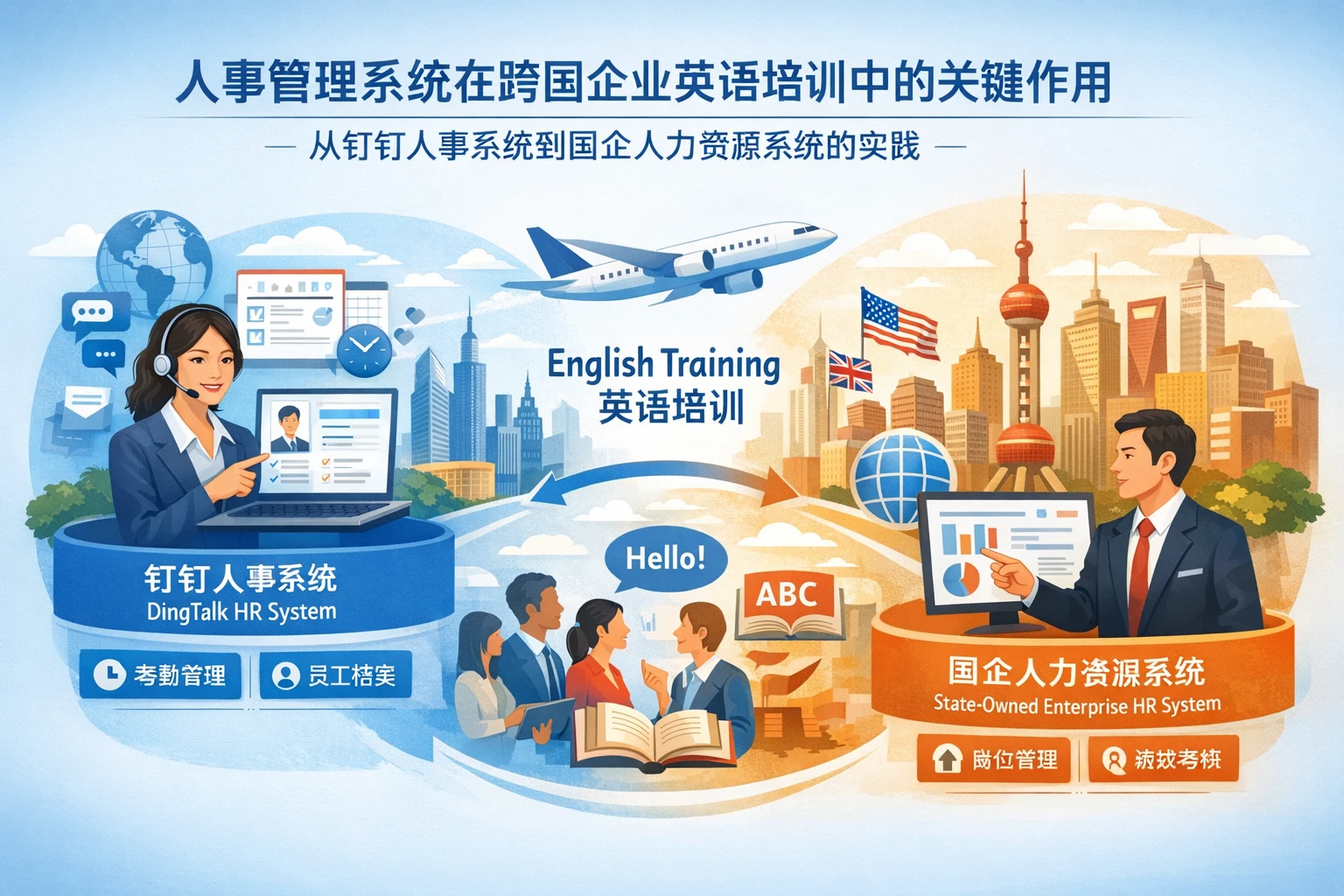 人事管理系统在跨国企业英语培训中的关键作用：从钉钉人事系统到国企人力资源系统的实践