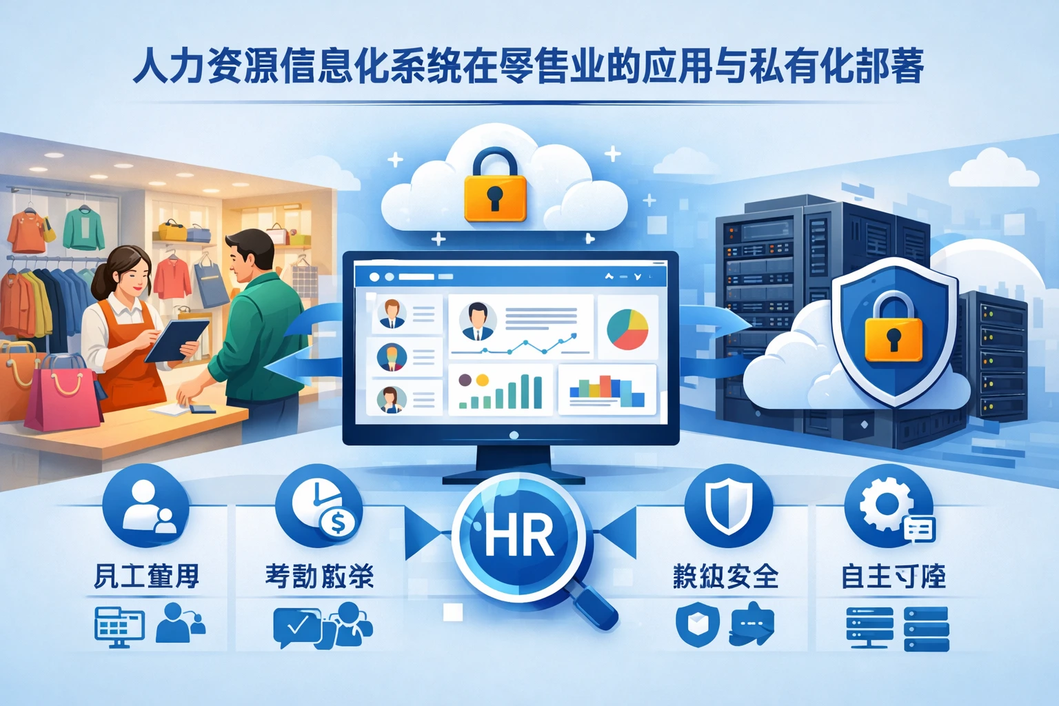 人力资源信息化系统在零售业的应用与私有化部署优势