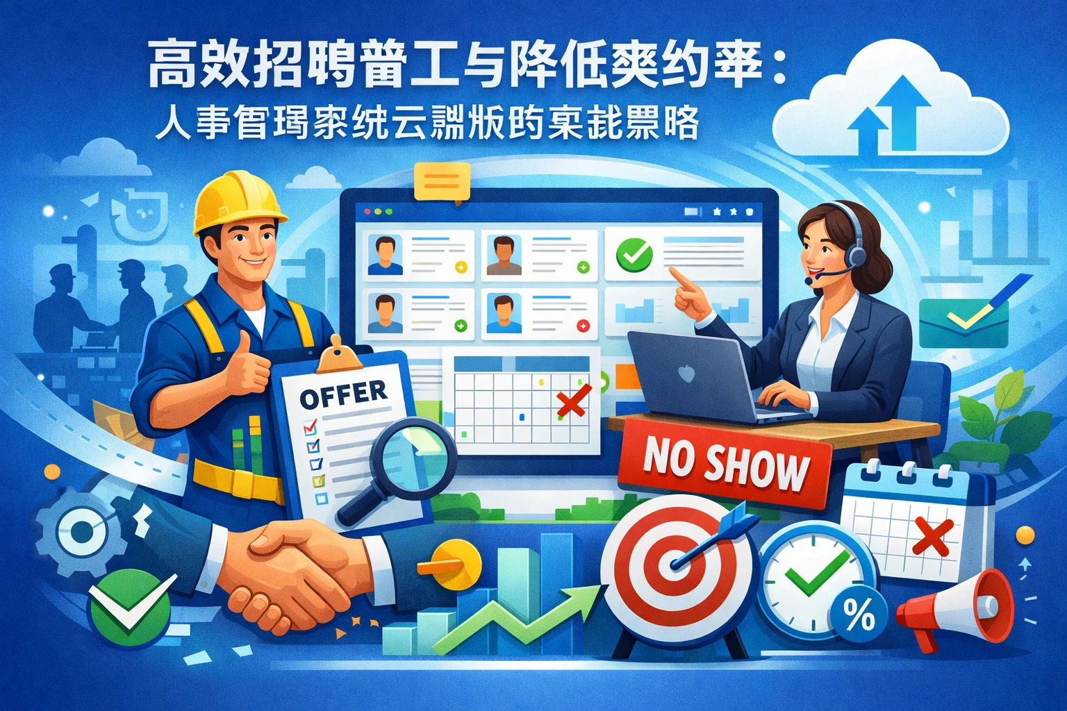 高效招聘普工与降低爽约率：人事管理系统云端版的实战策略