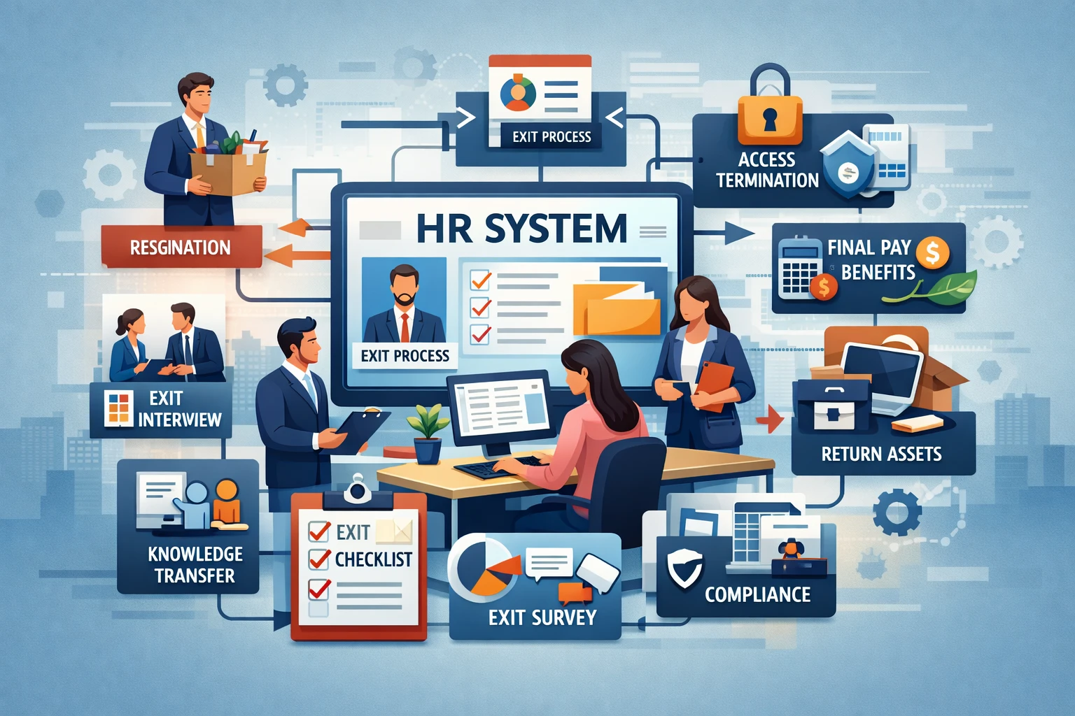 人力资源系统在离职流程管理中的核心作用