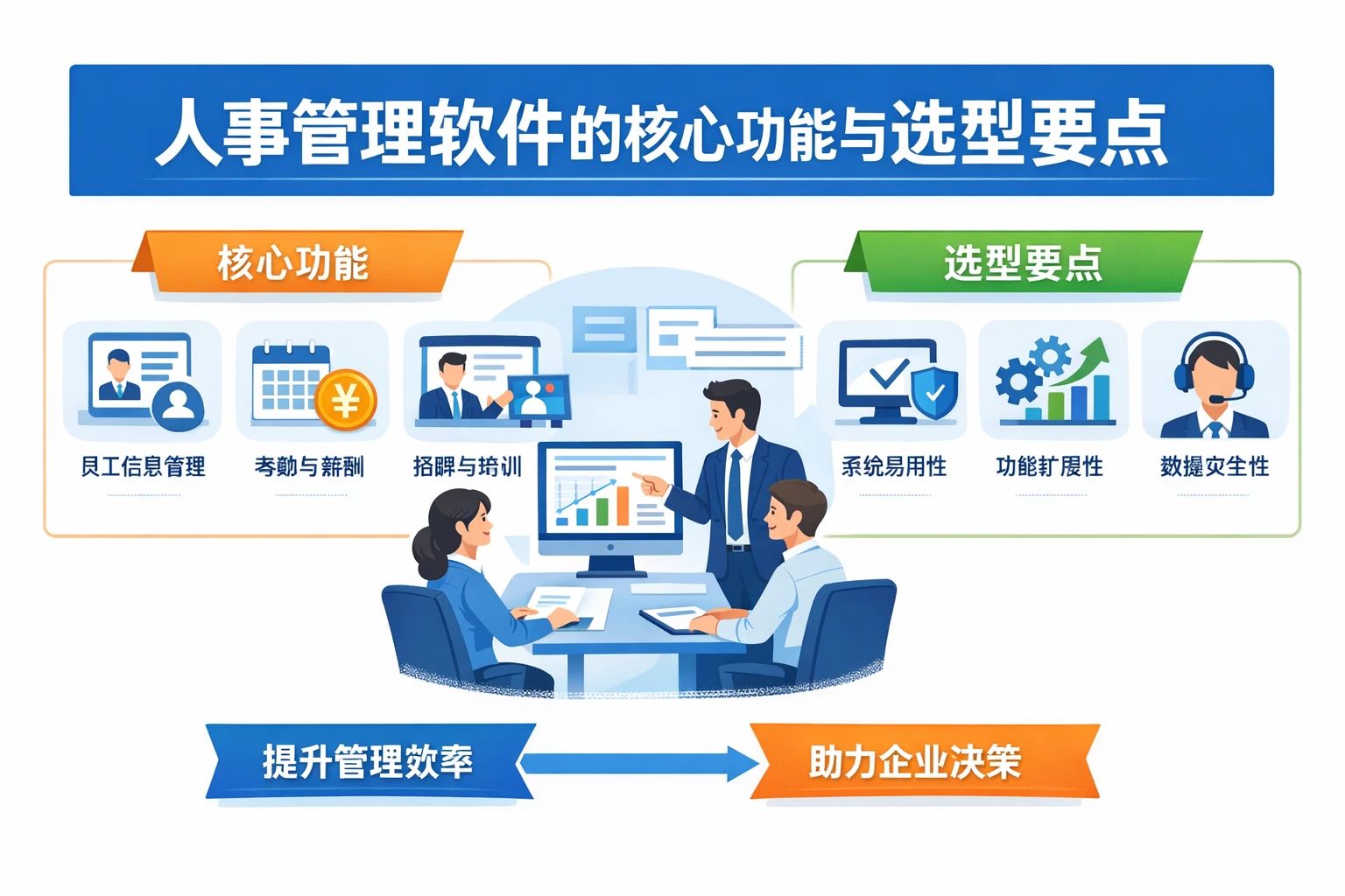 人事管理软件的核心功能与选型要点