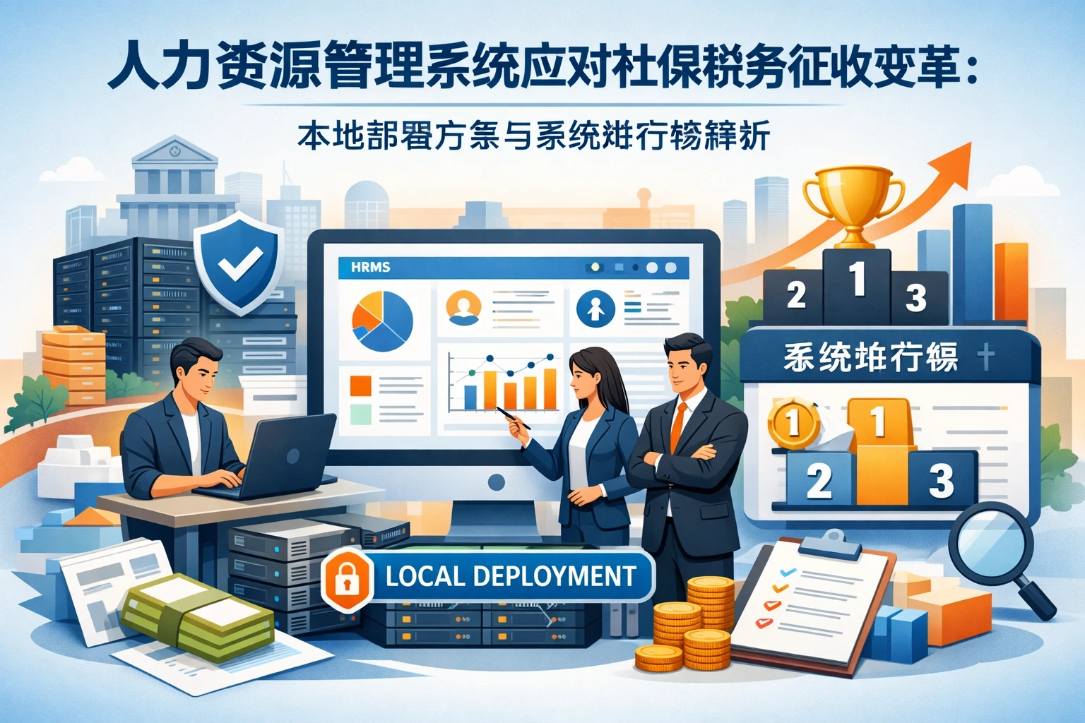 人力资源管理系统应对社保税务征收变革：本地部署方案与系统排行榜解析