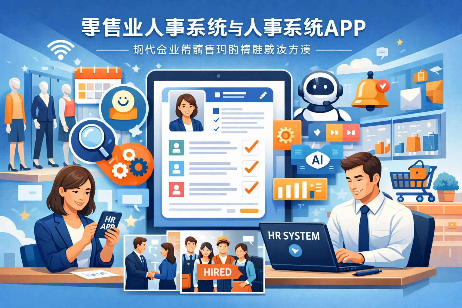 零售业人事系统与人事系统APP：现代企业招聘管理的智能解决方案