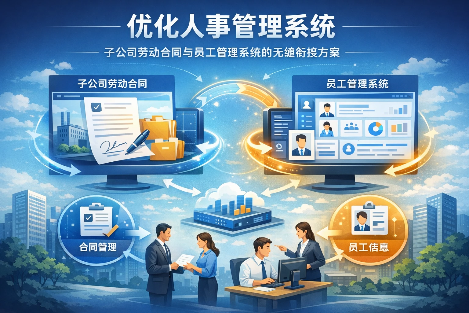 优化人事管理系统：子公司劳动合同与员工管理系统的无缝衔接方案