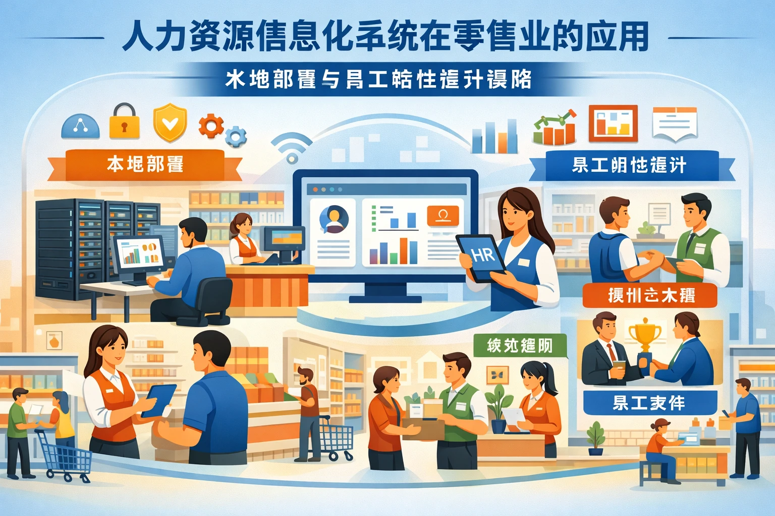 人力资源信息化系统在零售业的应用:本地部署与员工粘性提升策略