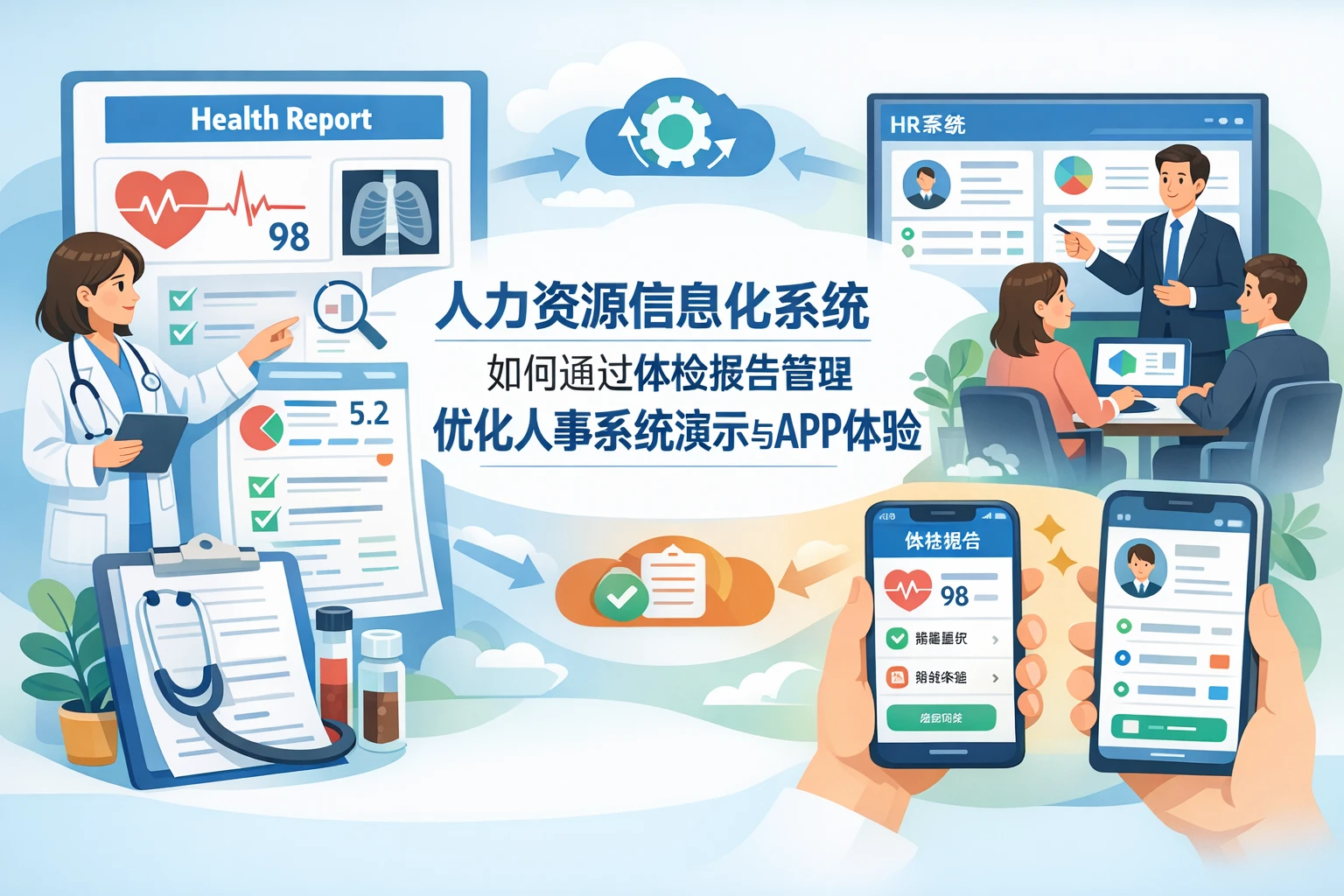 人力资源信息化系统如何通过体检报告管理优化人事系统演示与APP体验