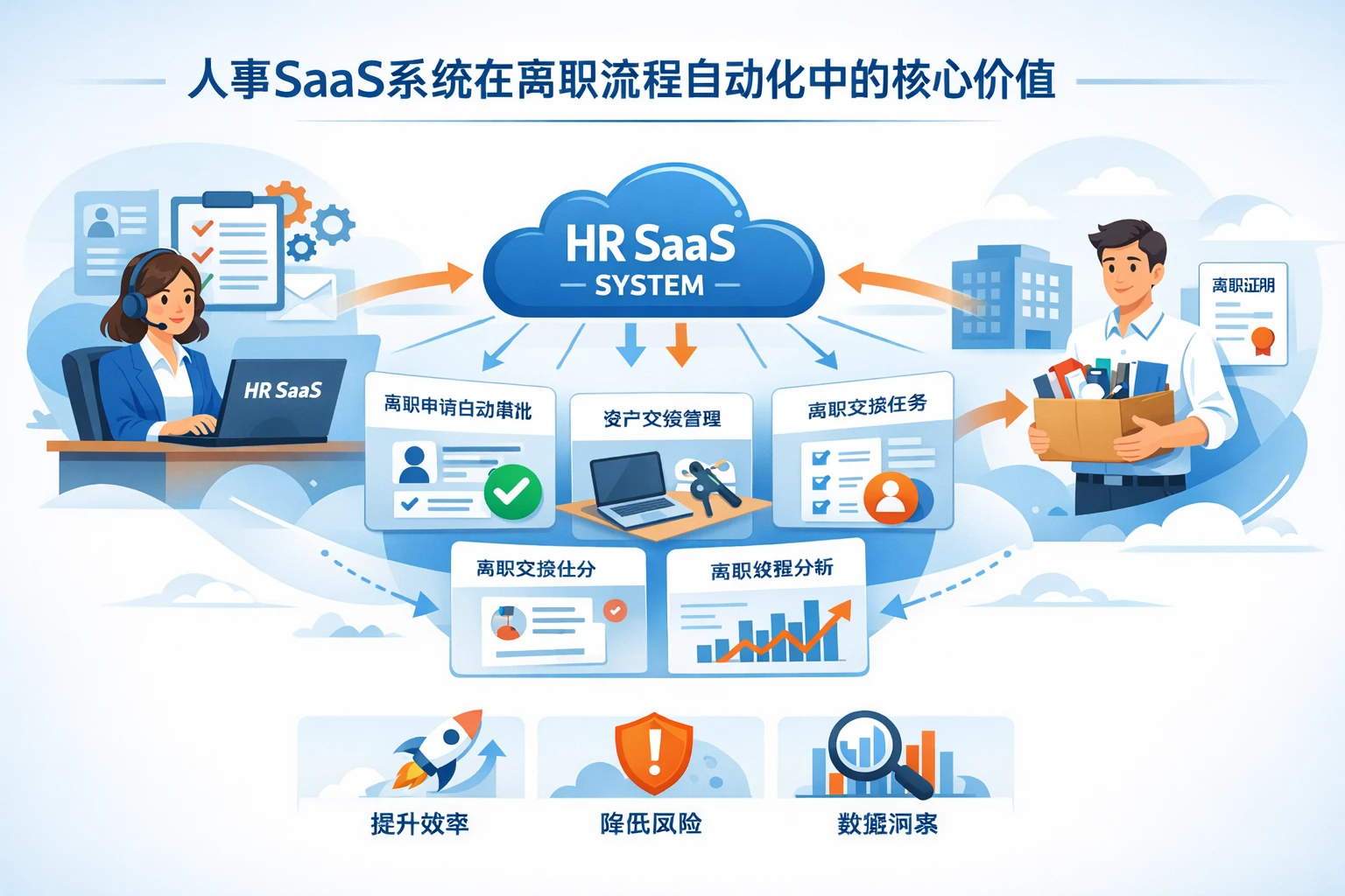 人事SaaS系统在离职流程自动化中的核心价值