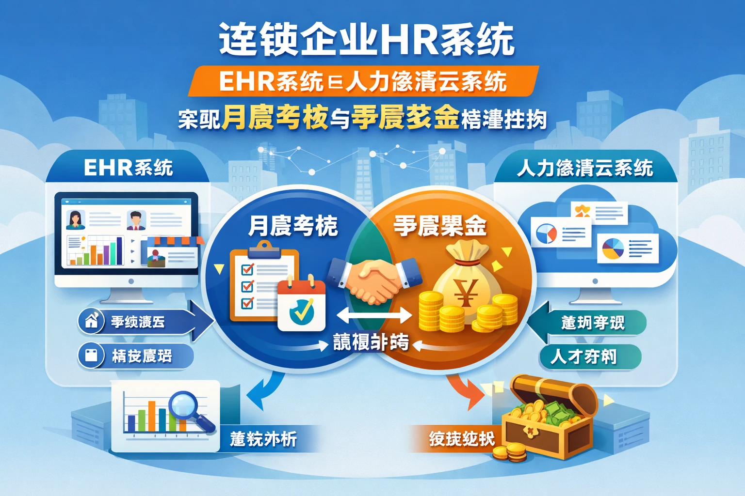 连锁企业HR系统如何通过EHR系统与人力资源云系统实现月度考核与季度奖金精准挂钩