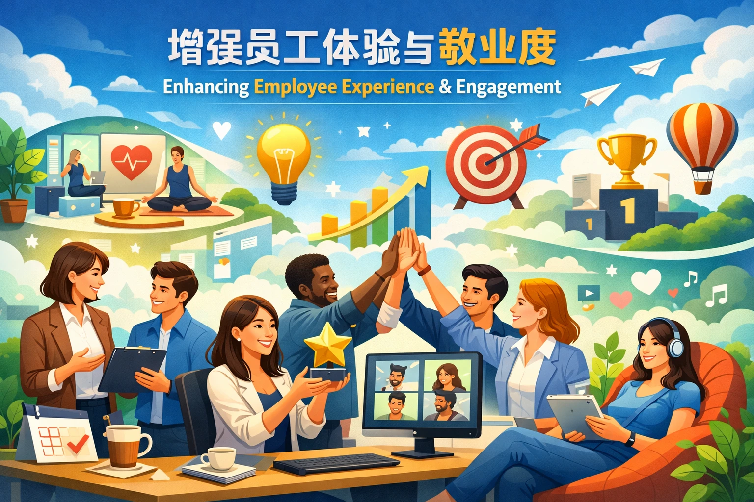 增强员工体验与敬业度