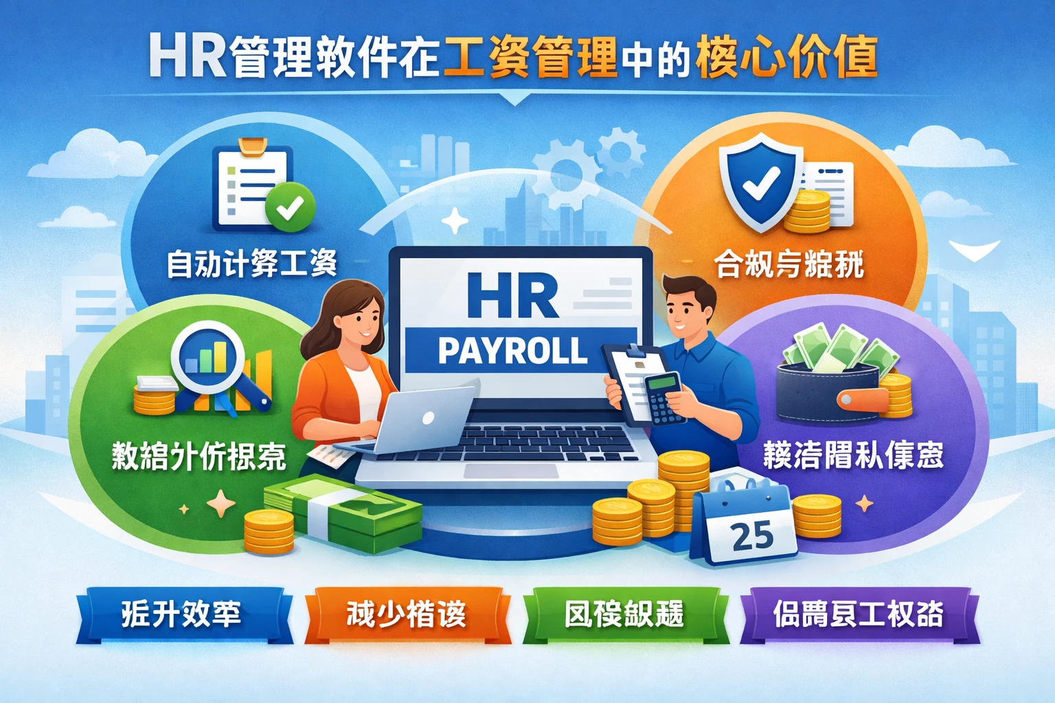 HR管理软件在工资管理中的核心价值