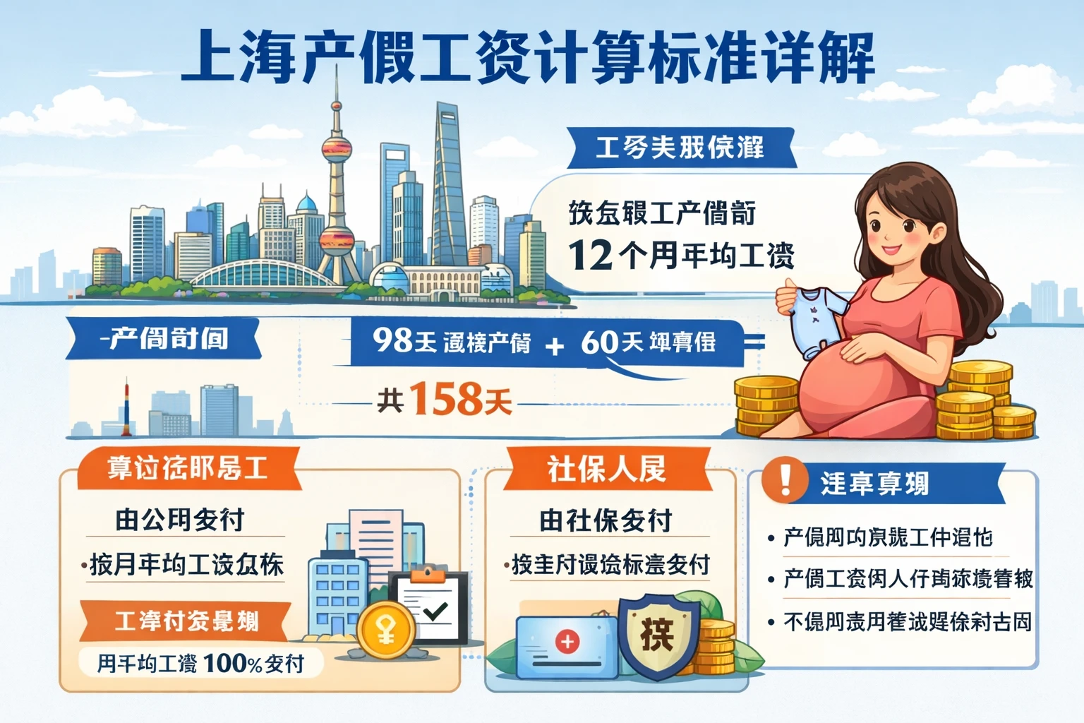上海产假工资计算标准详解