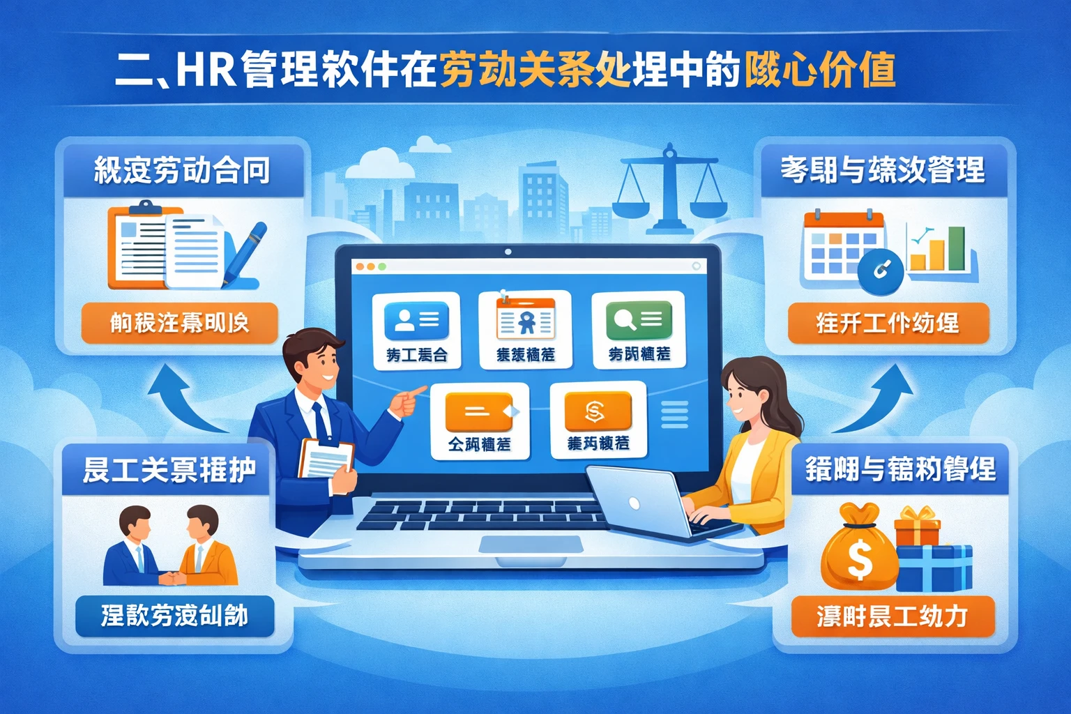 二、HR管理软件在劳动关系处理中的核心价值