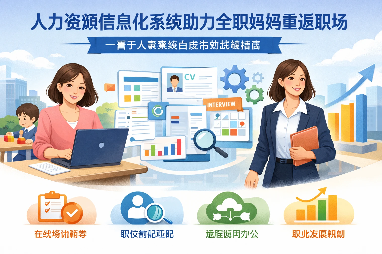 人力资源信息化系统助力全职妈妈重返职场：基于人事系统白皮书的战略指南