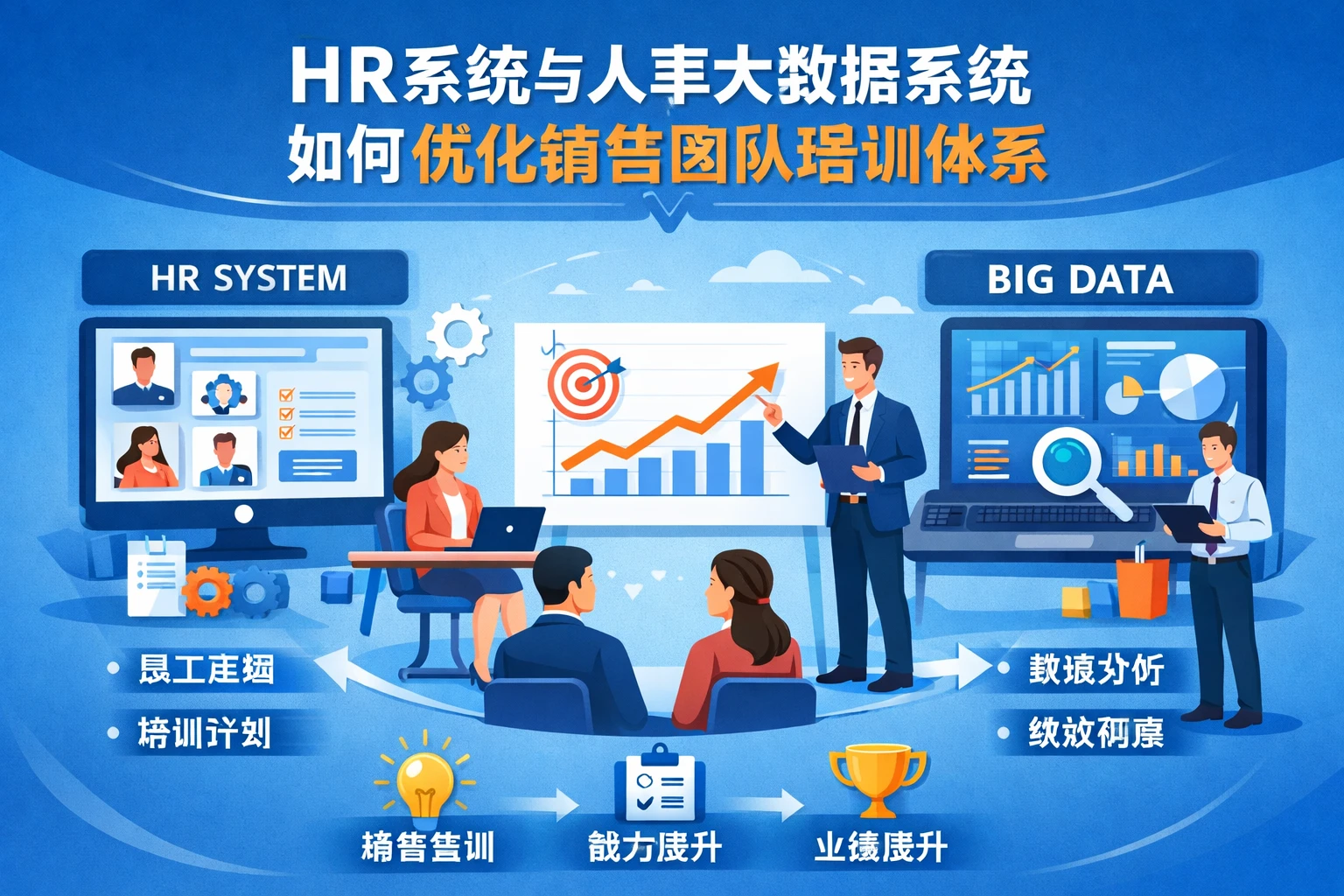 HR系统与人事大数据系统如何优化销售团队培训体系