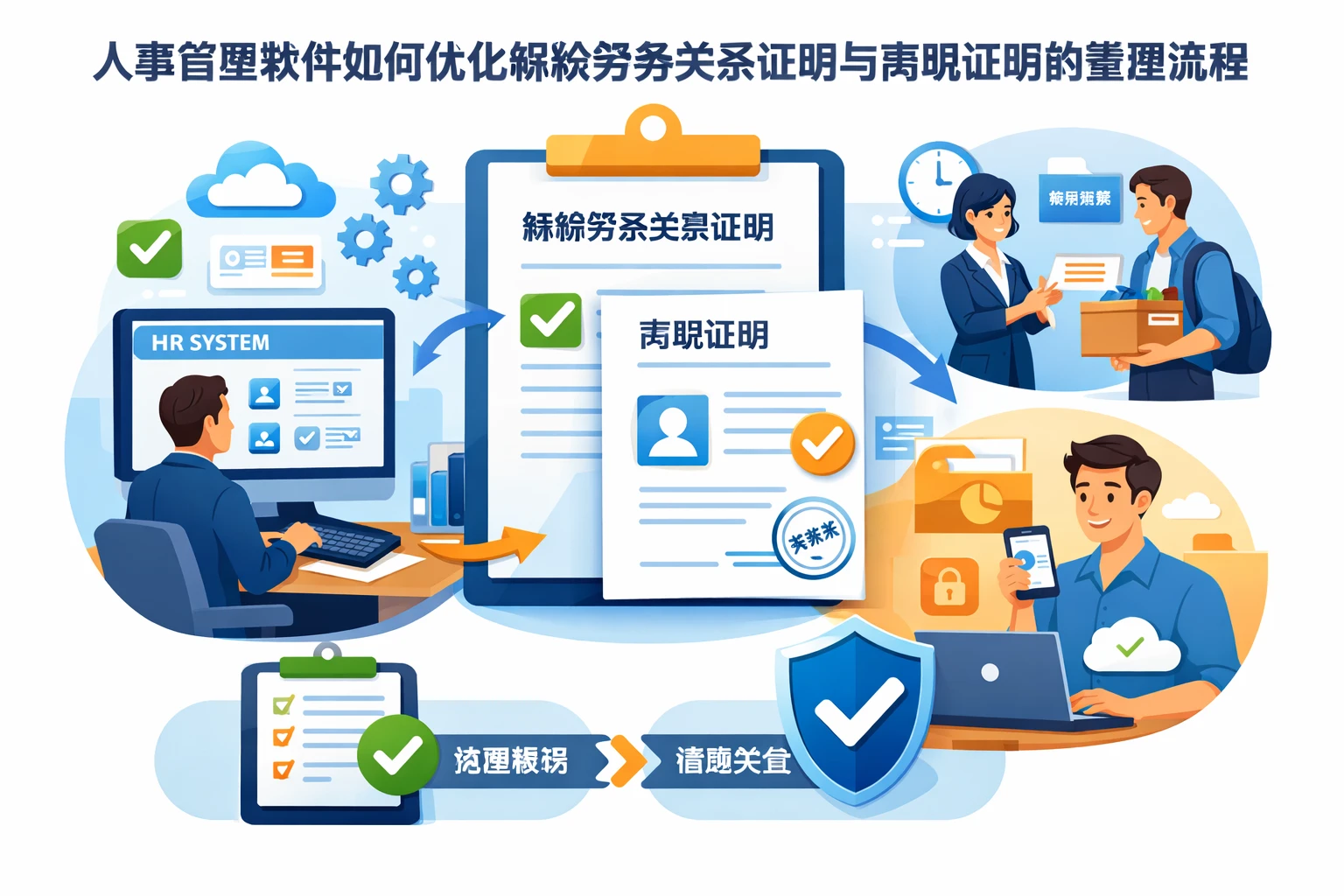 人事管理软件如何优化解除劳务关系证明与离职证明的管理流程