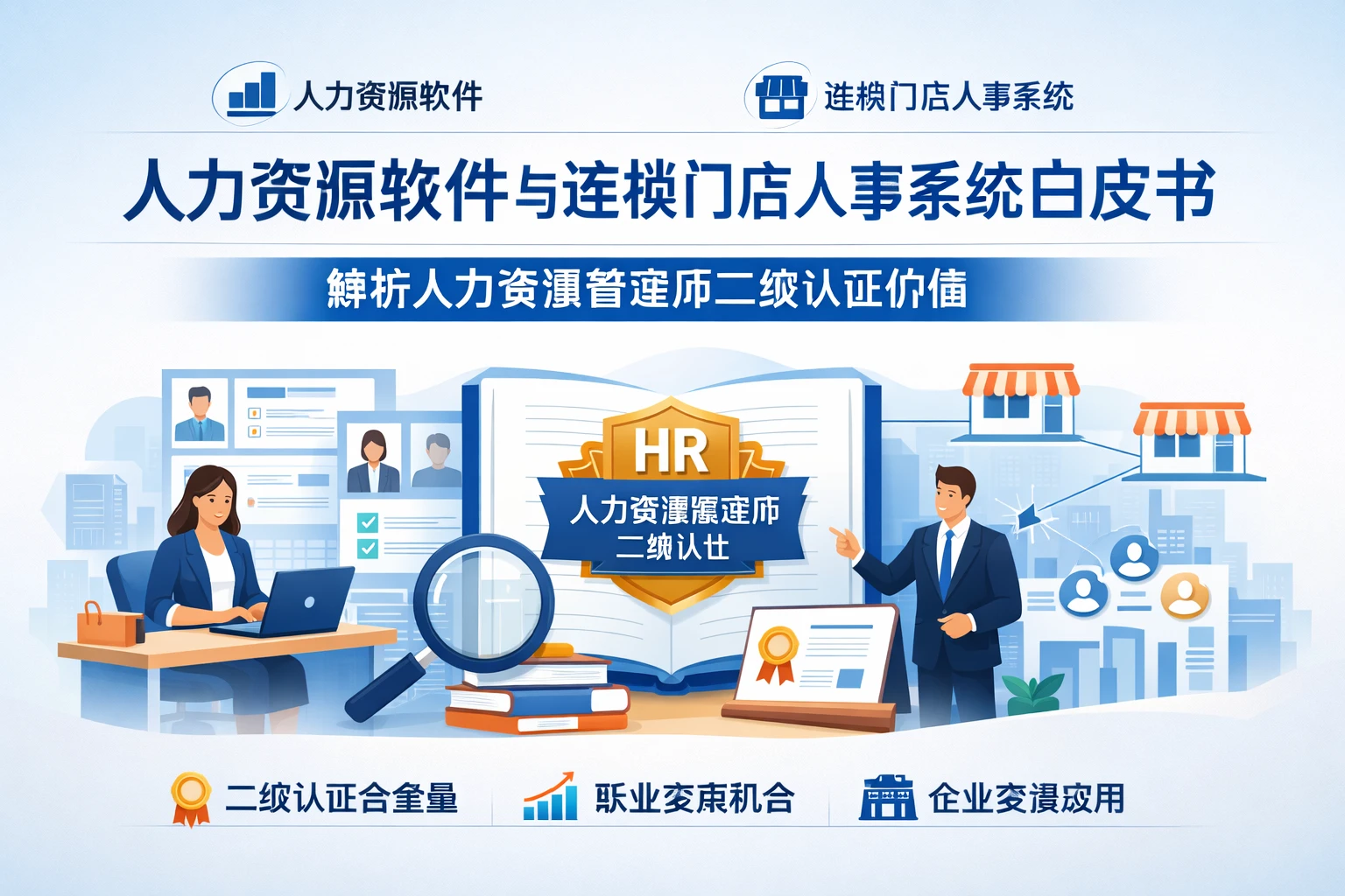 人力资源软件与连锁门店人事系统白皮书：解析人力资源管理师二级认证价值