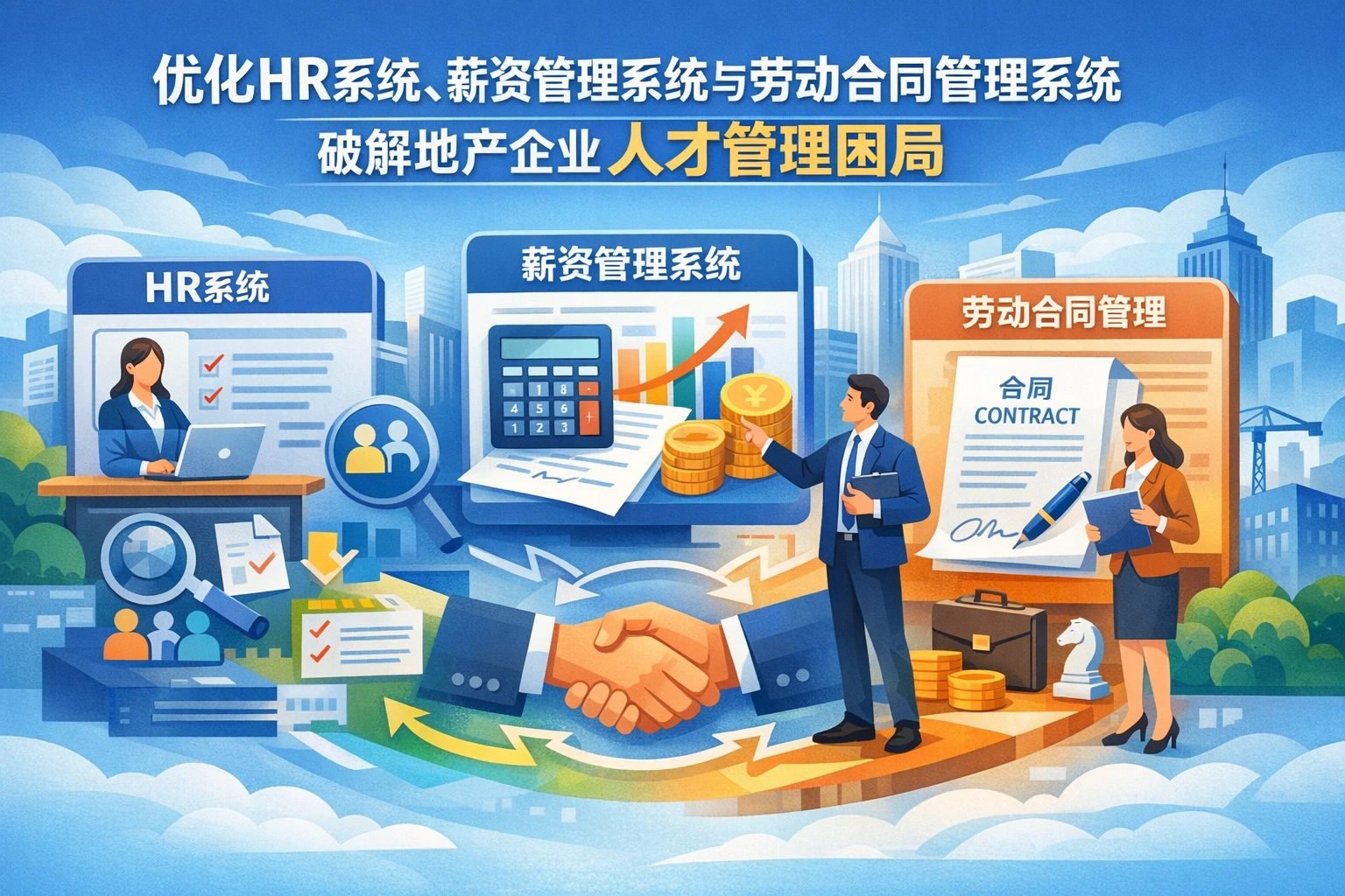 优化HR系统、薪资管理系统与劳动合同管理系统，破解地产企业人才管理困局