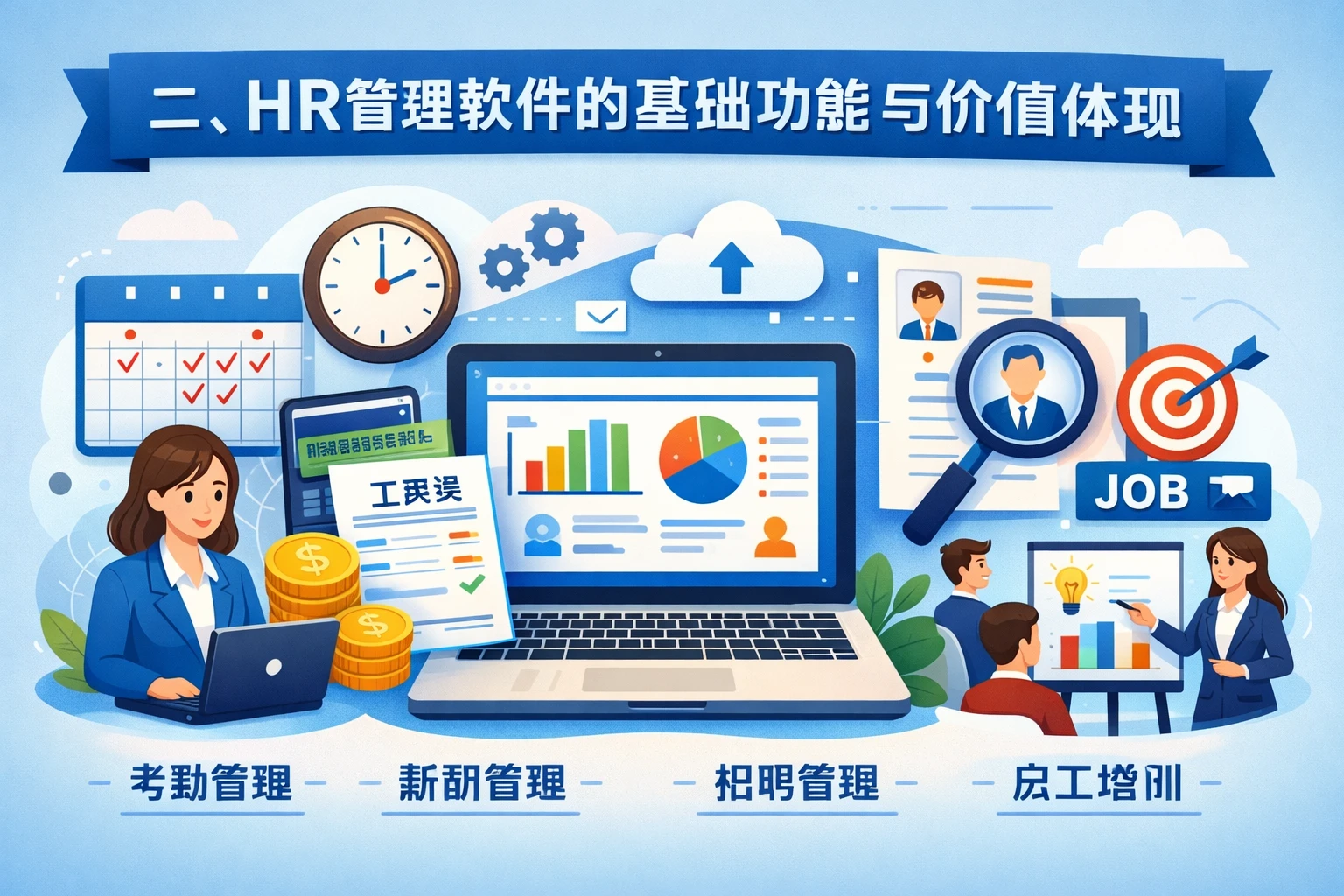 二、HR管理软件的基础功能与价值体现