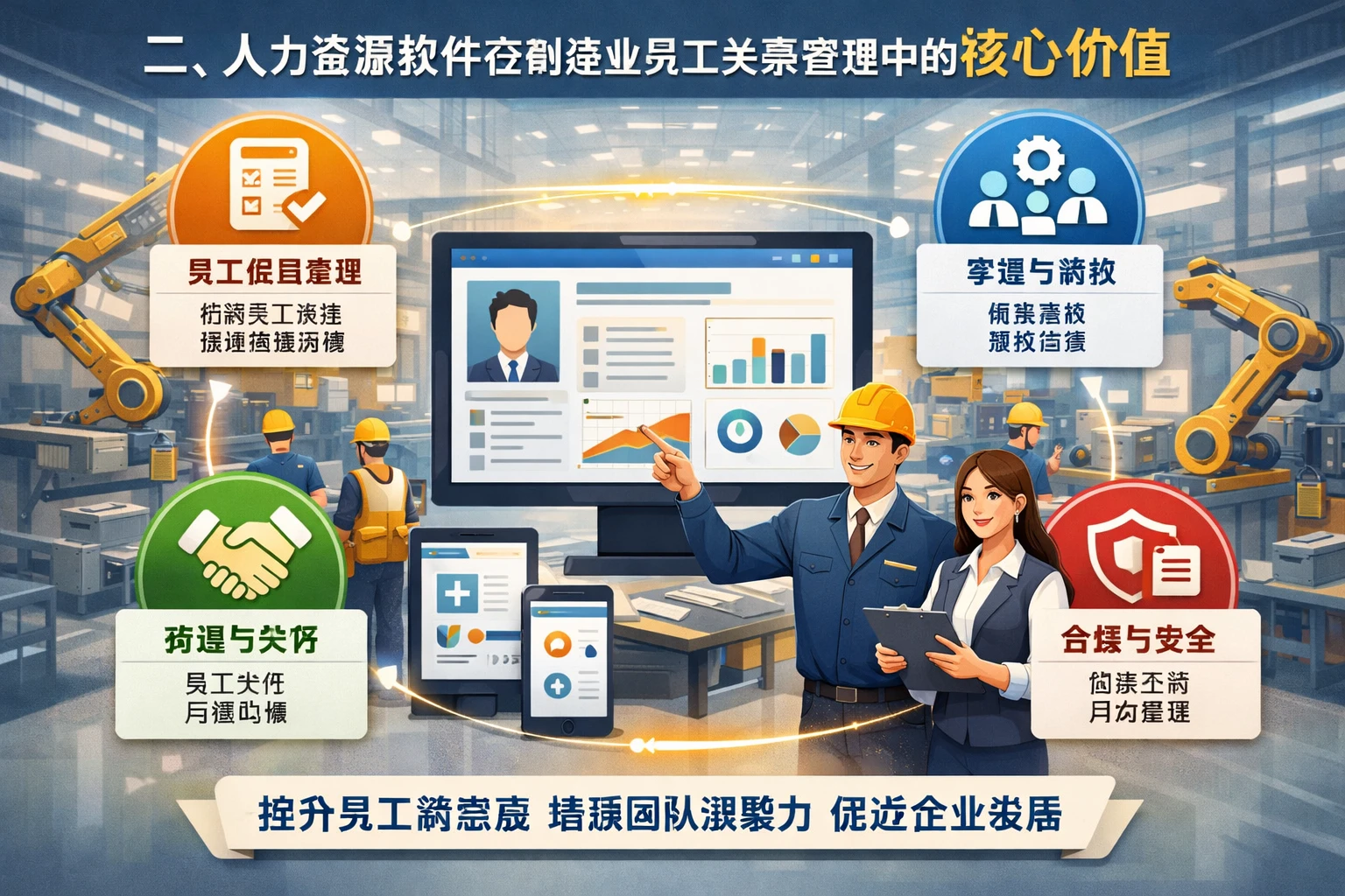 二、人力资源软件在制造业员工关系管理中的核心价值