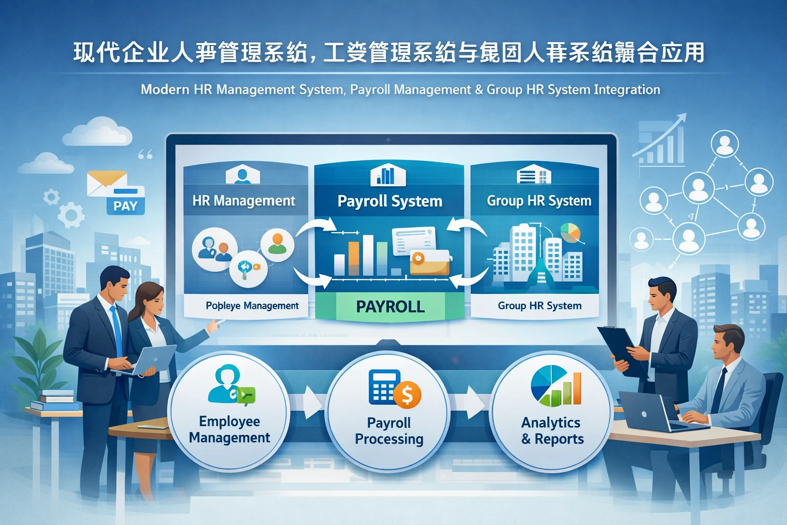 现代企业人事管理系统、工资管理系统与集团人事系统的整合应用