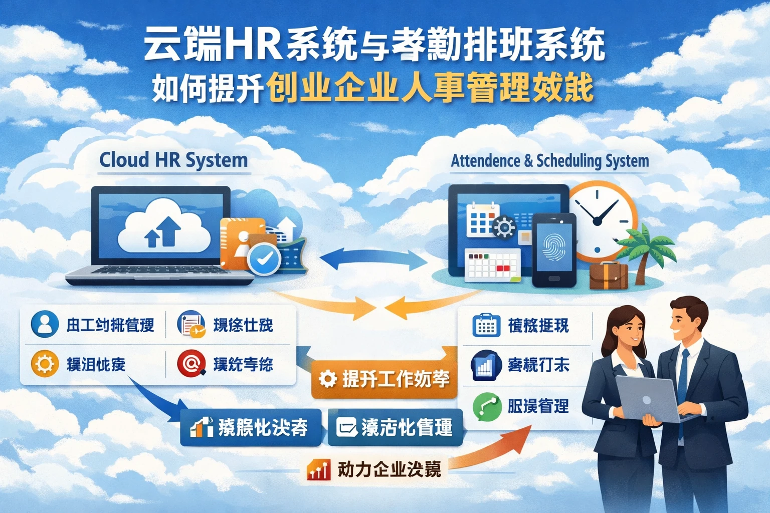 云端HR系统与考勤排班系统如何提升创业企业人事管理效能