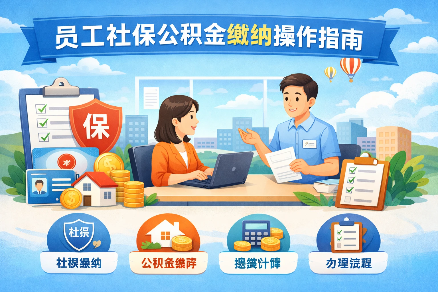 员工社保公积金缴纳操作指南