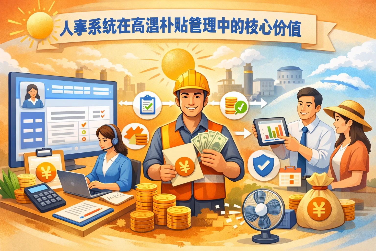 人事系统在高温补贴管理中的核心价值