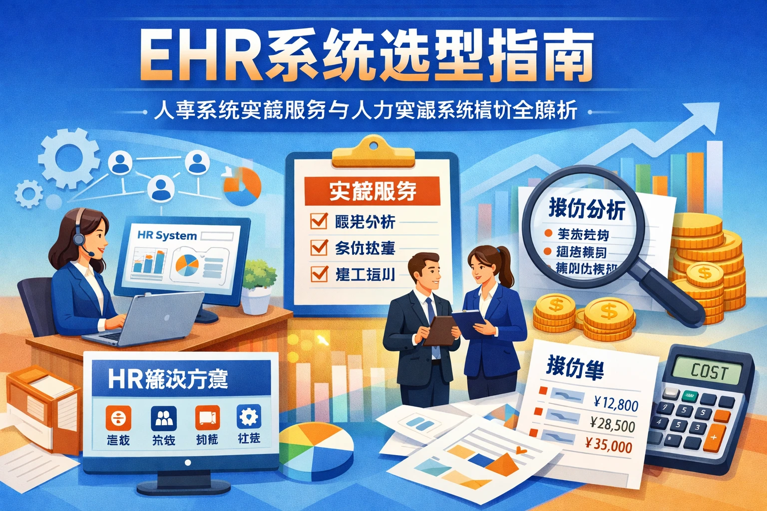 EHR系统选型指南:人事系统实施服务与人力资源系统报价全解析