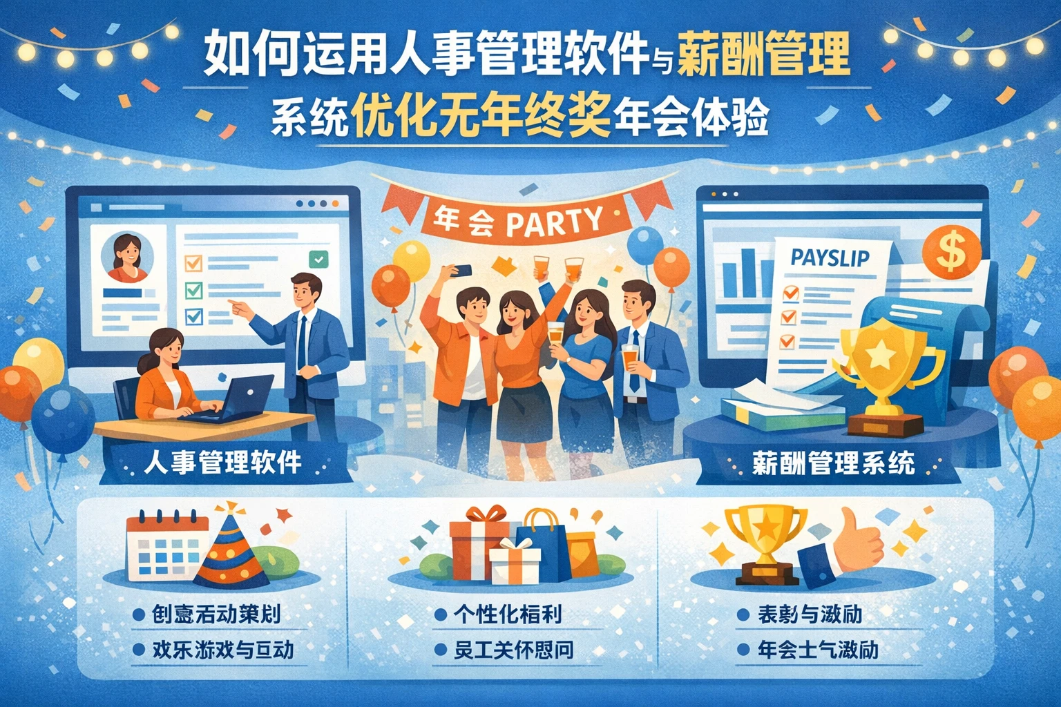 如何运用人事管理软件与薪酬管理系统优化无年终奖年会体验
