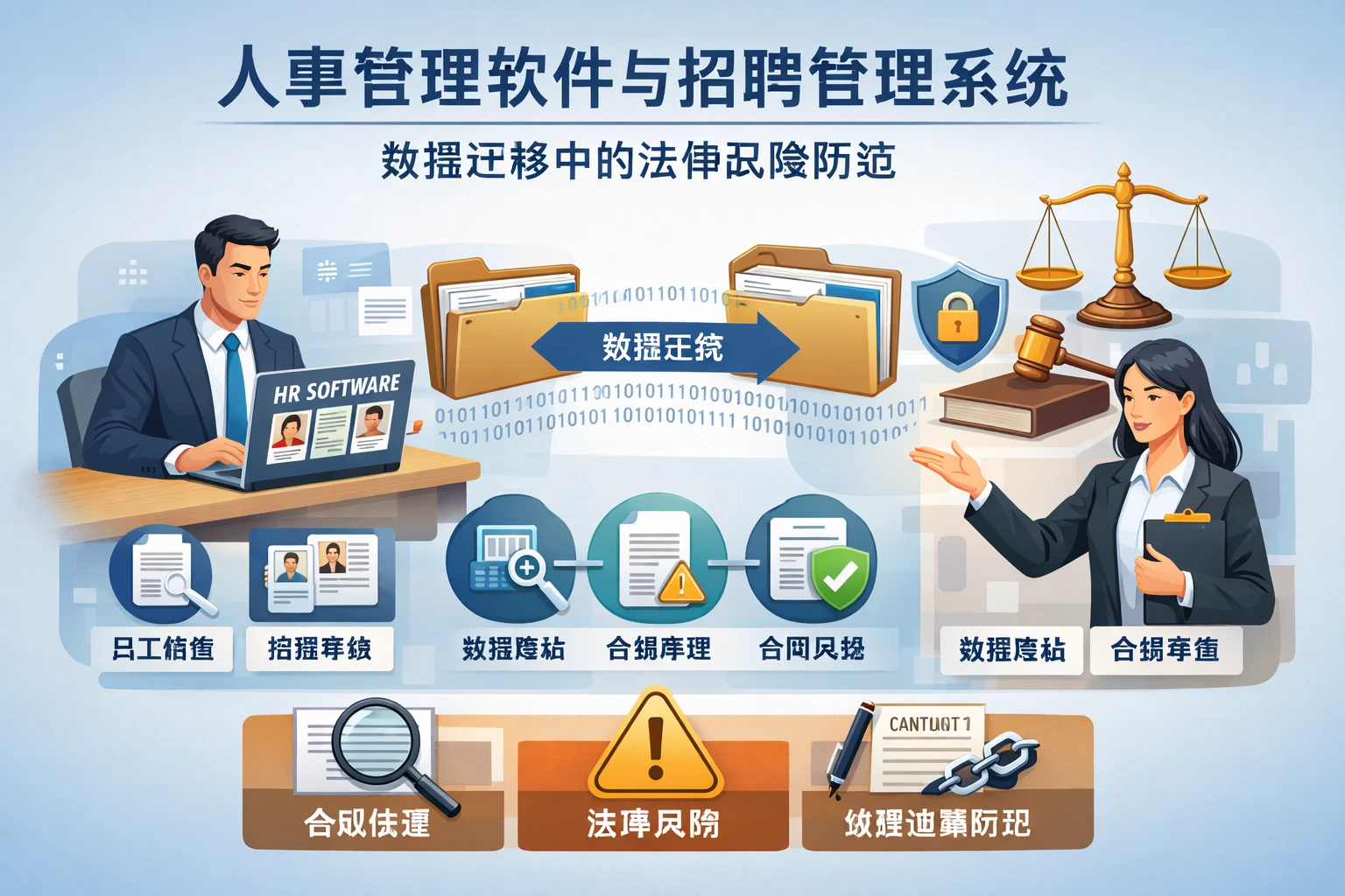 人事管理软件与招聘管理系统：数据迁移中的法律风险防范