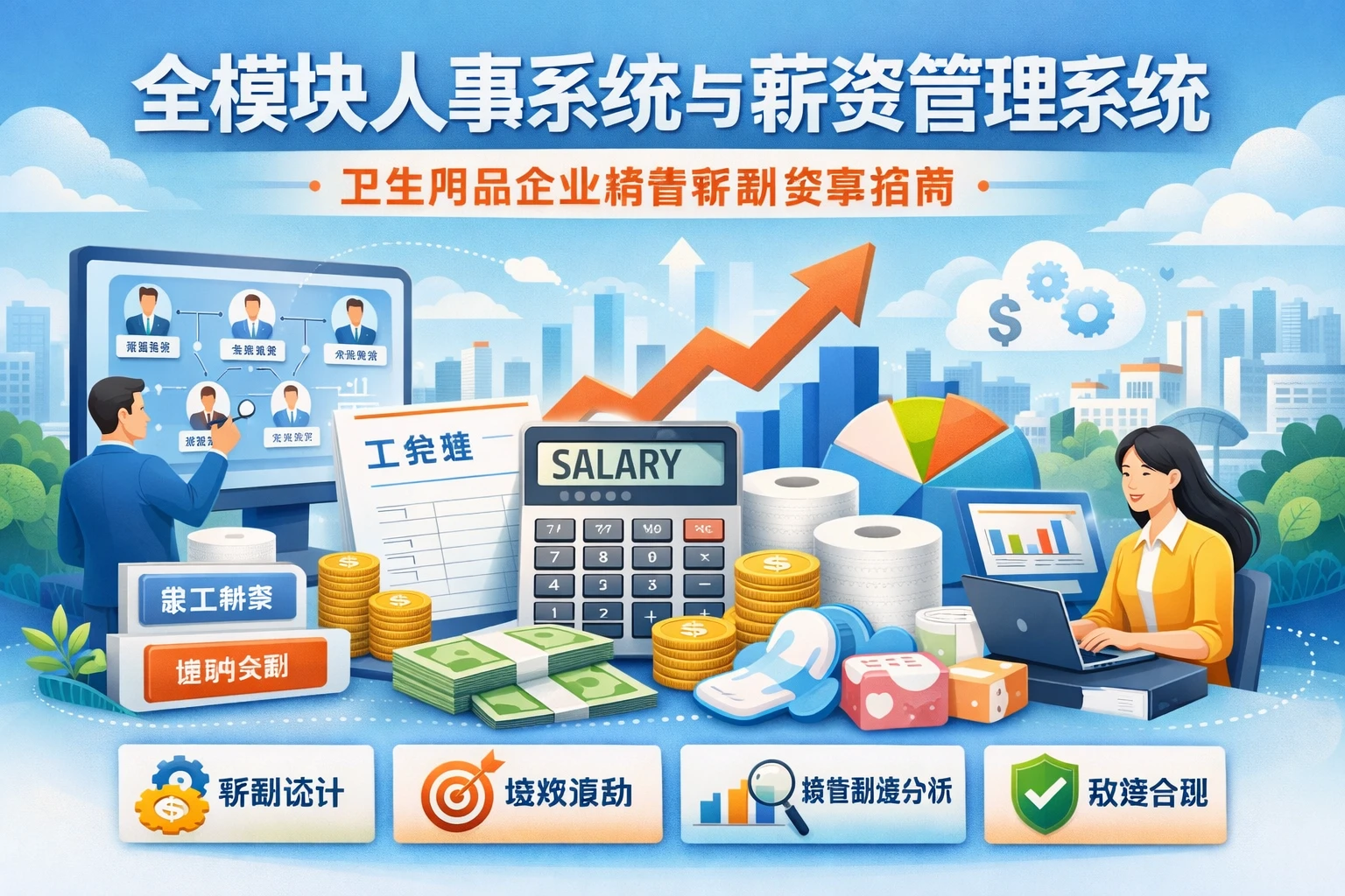 全模块人事系统与薪资管理系统：卫生用品企业销售薪酬变革指南