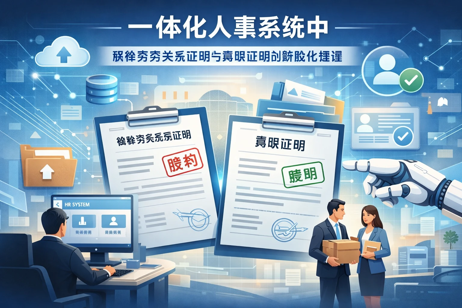 一体化人事系统中解除劳务关系证明与离职证明的智能化管理