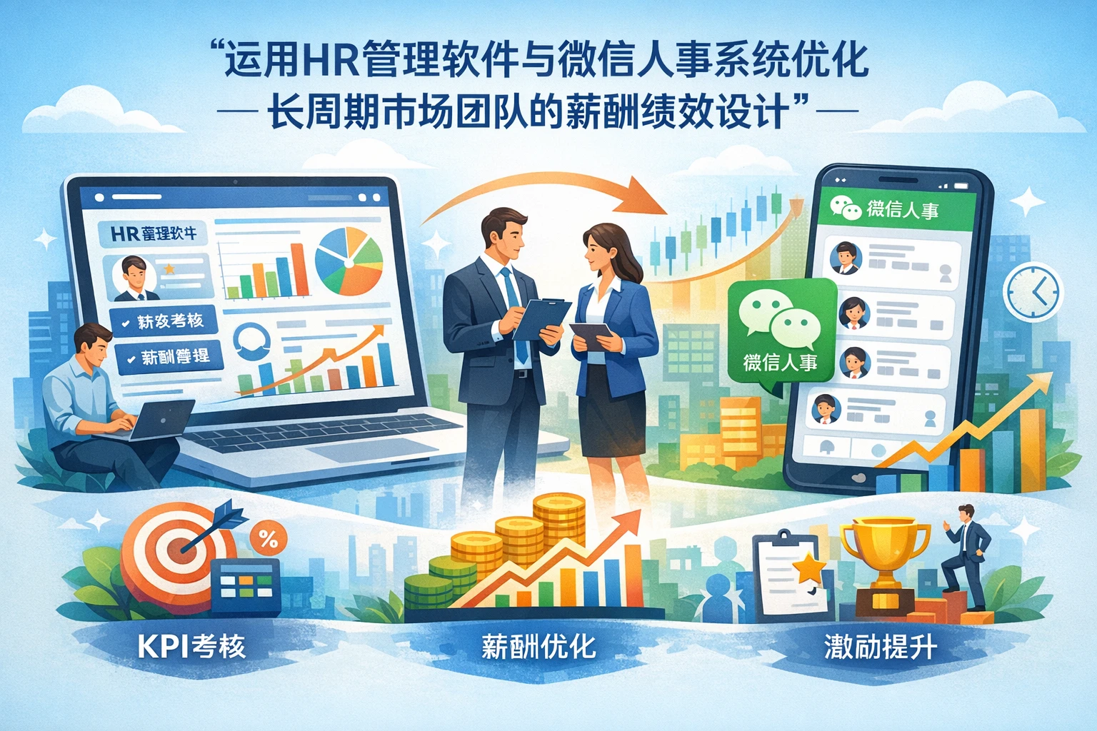 运用HR管理软件与微信人事系统优化长周期市场团队的薪酬绩效设计
