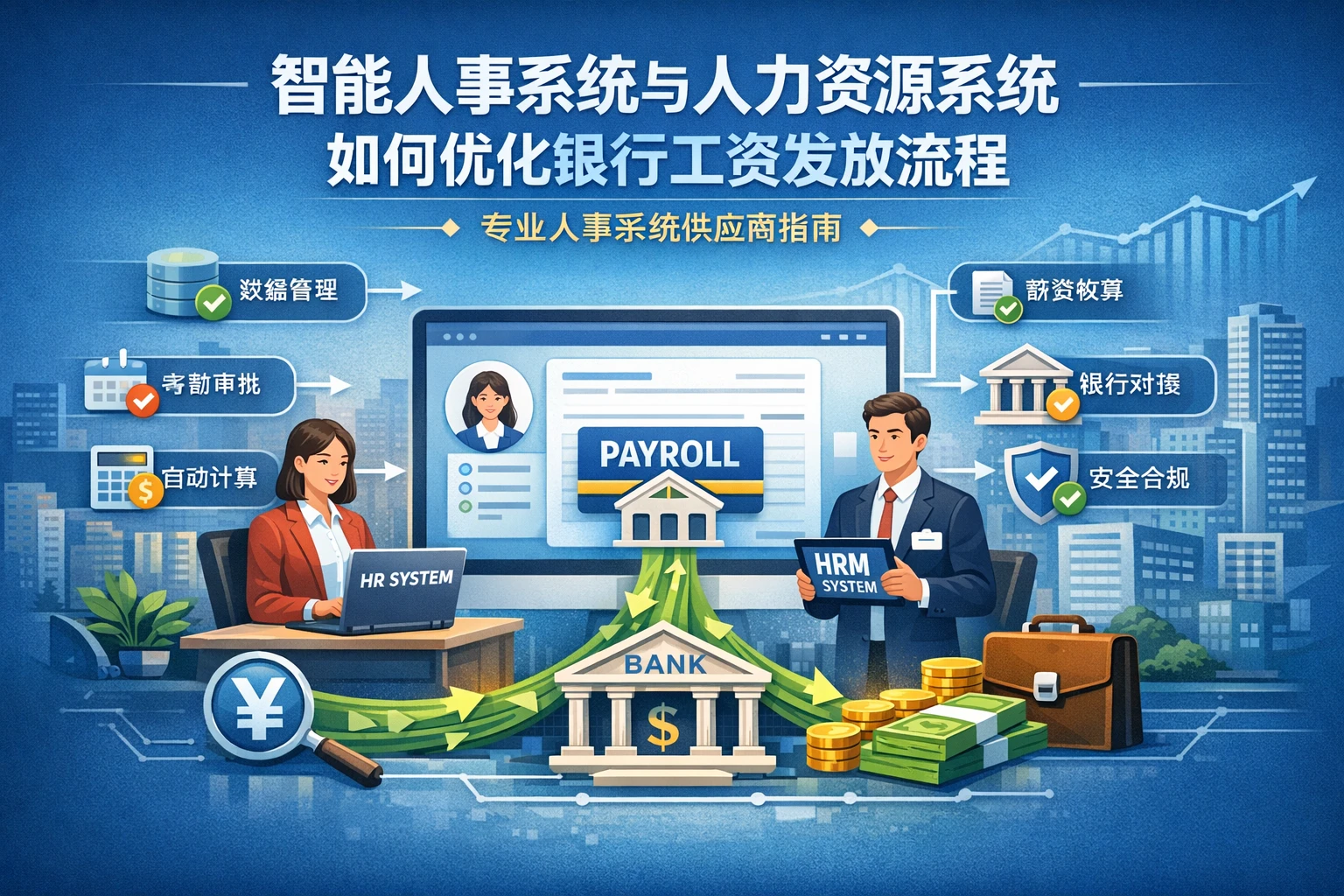 智能人事系统与人力资源系统如何优化银行工资发放流程 - 专业人事系统供应商指南