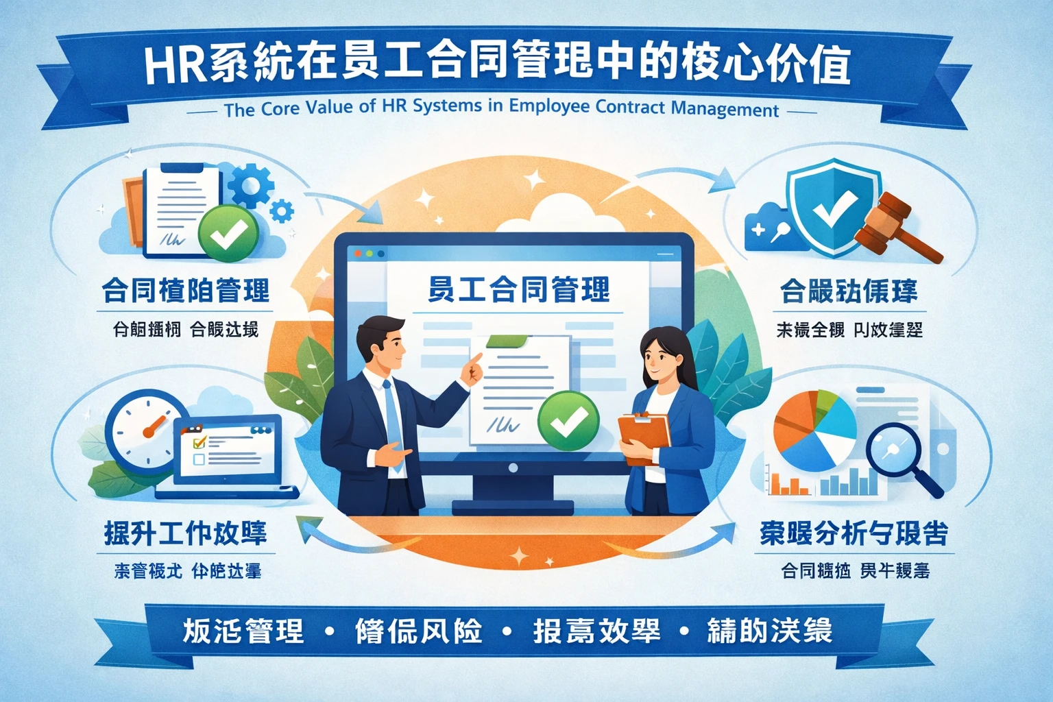 HR系统在员工合同管理中的核心价值