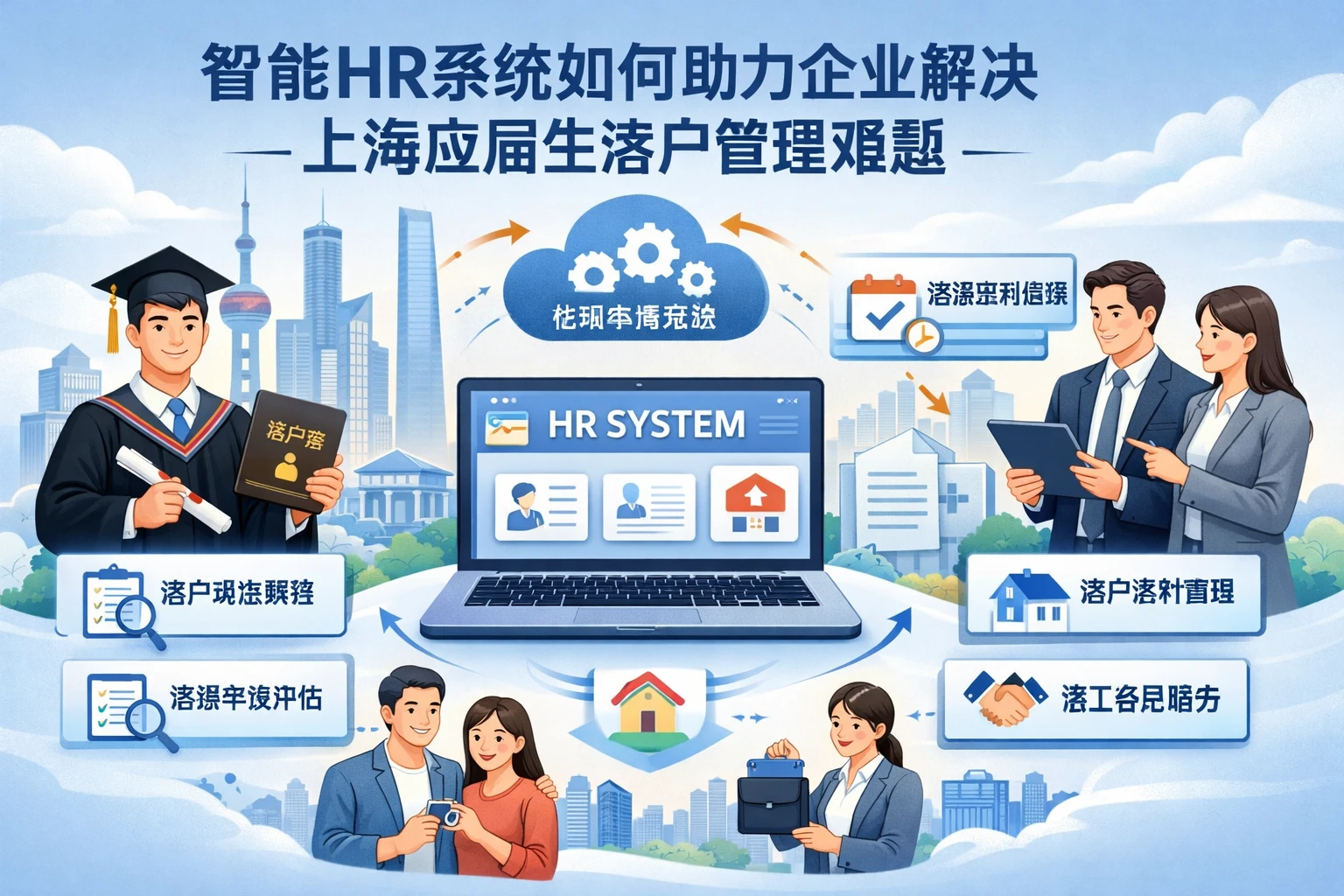智能HR系统如何助力企业解决上海应届生落户管理难题