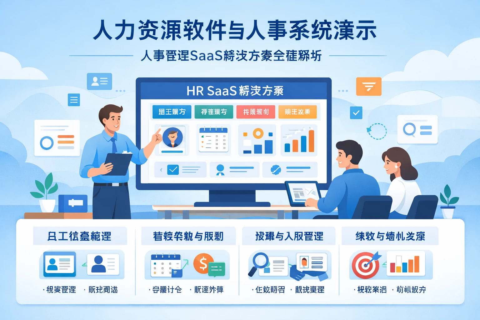 人力资源软件与人事系统演示：人事管理SaaS解决方案全面解析