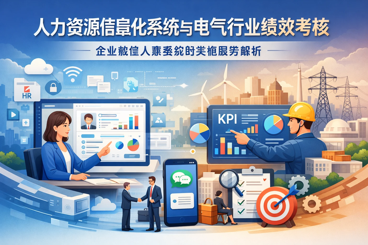 人力资源信息化系统与电气行业绩效考核：企业微信人事系统的实施服务解析