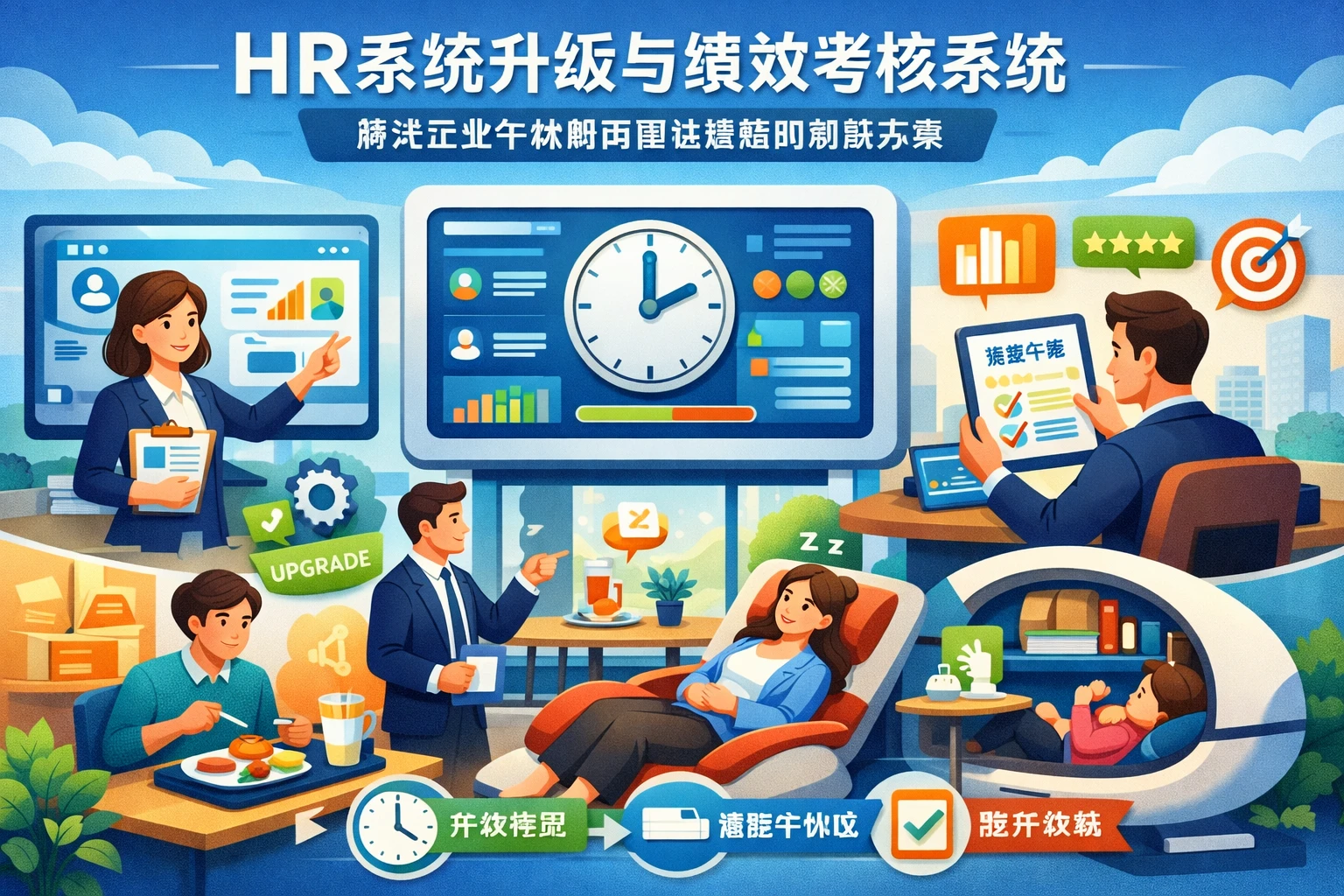 HR系统升级与绩效考核系统：解决企业午休时间管理难题的创新方案