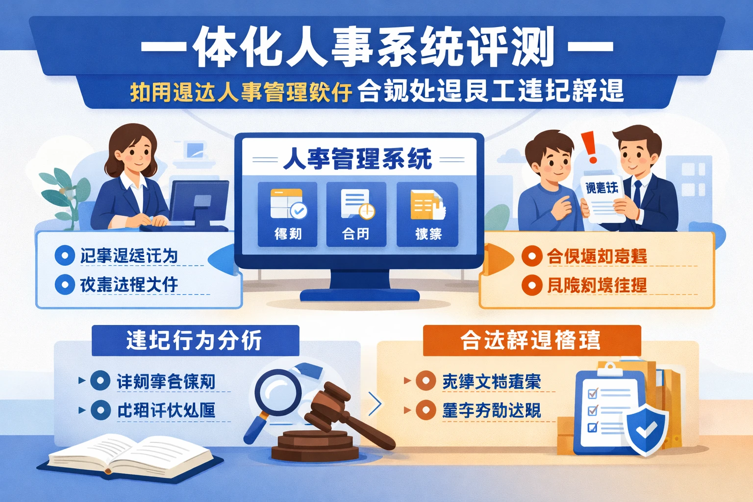 一体化人事系统评测：如何通过人事管理软件合规处理员工违纪辞退