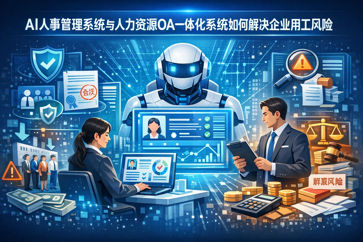 AI人事管理系统与人力资源OA一体化系统如何解决企业用工风险