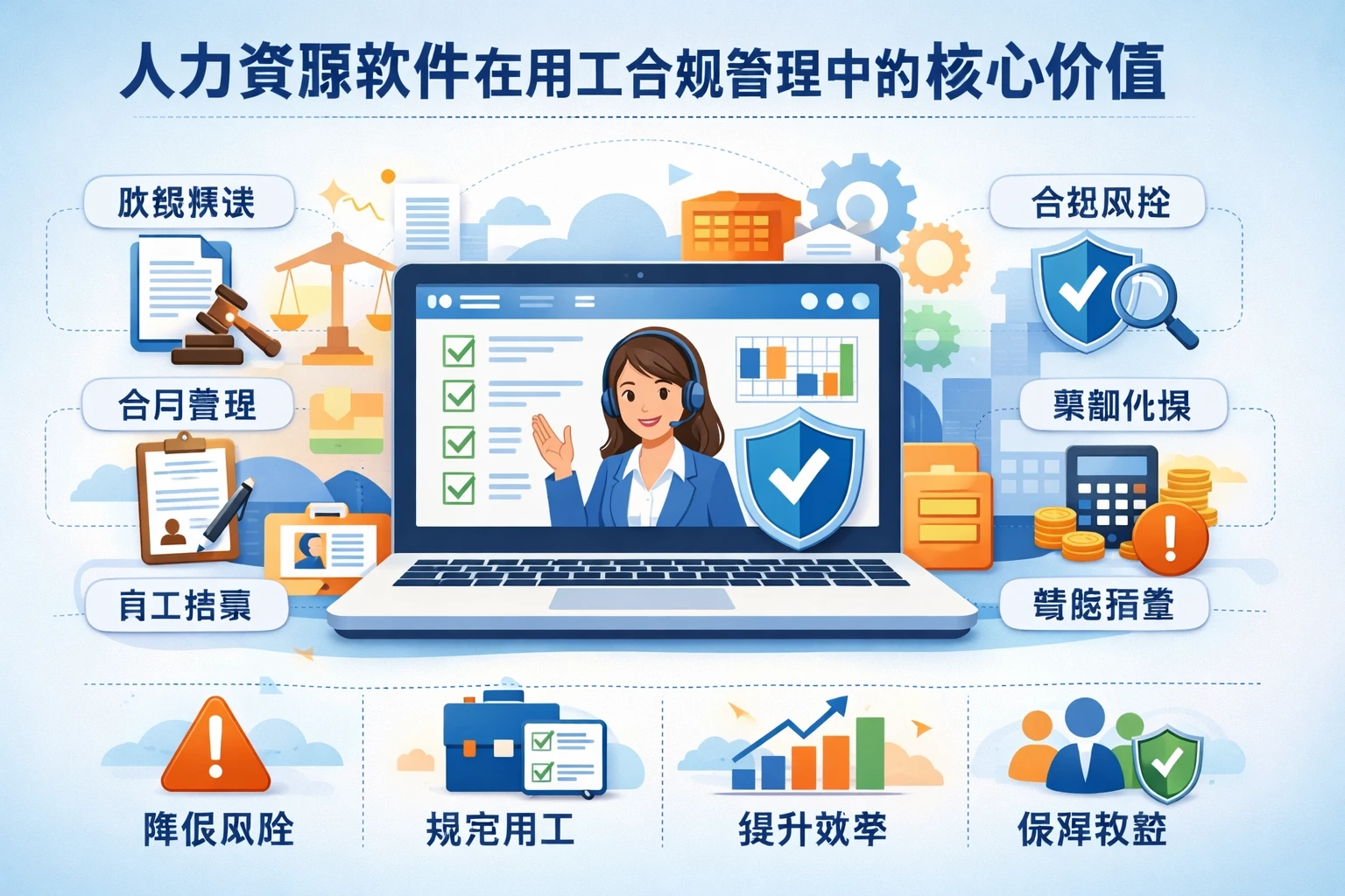 人力资源软件在用工合规管理中的核心价值