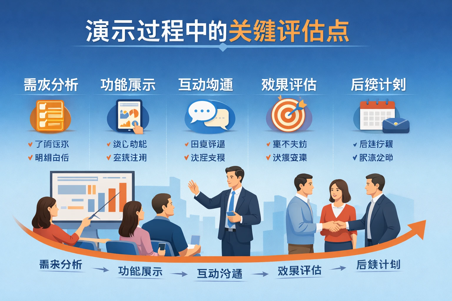 演示过程中的关键评估点