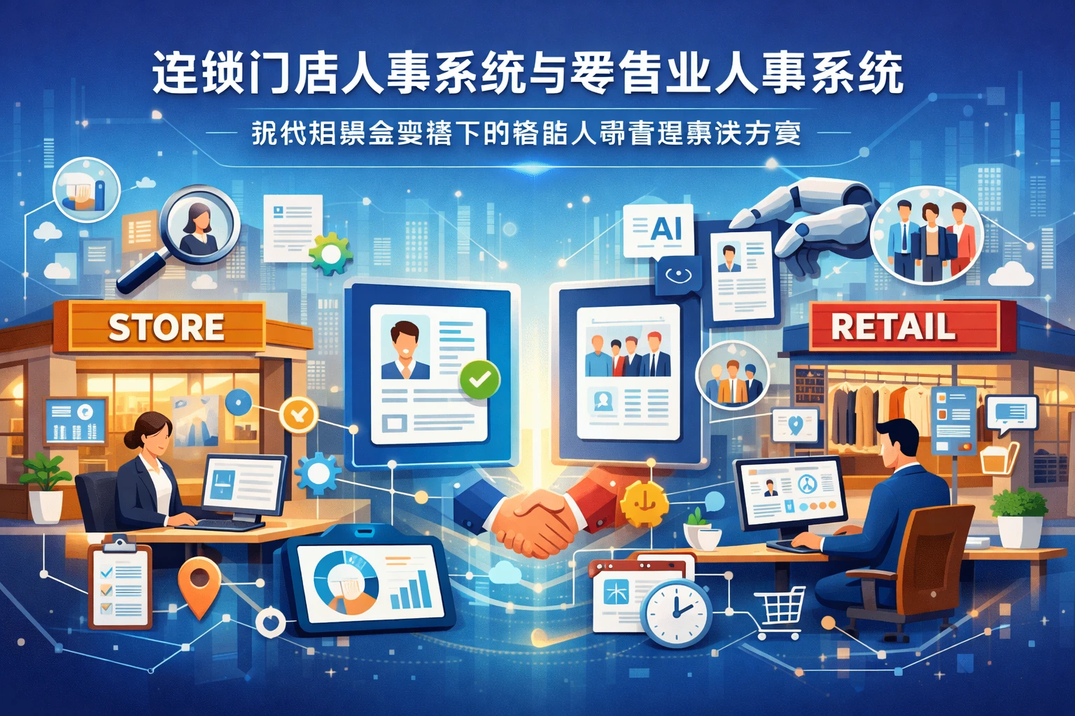 连锁门店人事系统与零售业人事系统：现代招聘会变革下的智能人事管理解决方案