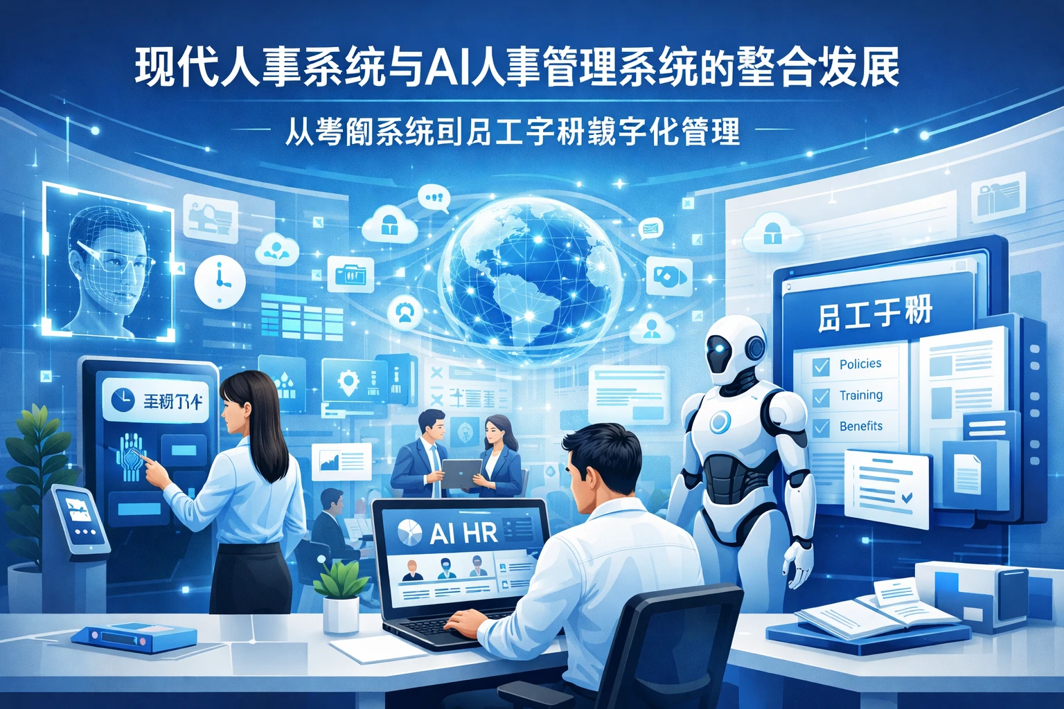 现代人事系统与AI人事管理系统的整合发展:从考勤系统到员工手册数字化管理