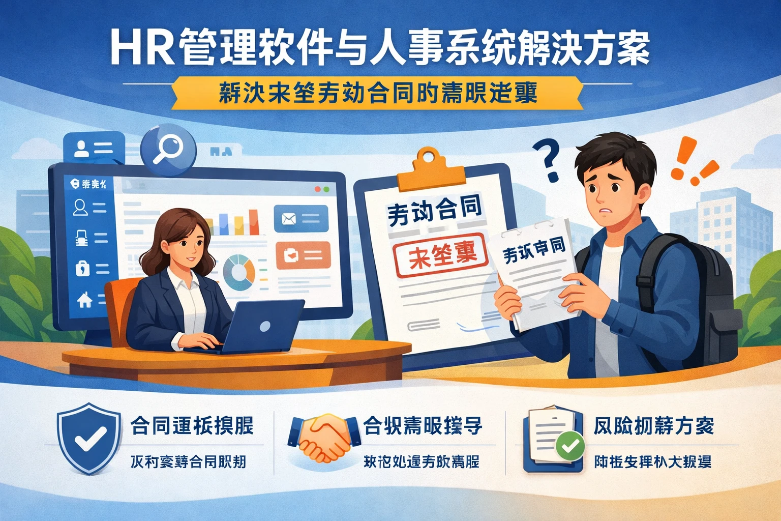 HR管理软件与人事系统解决方案:解决未签劳动合同的离职难题