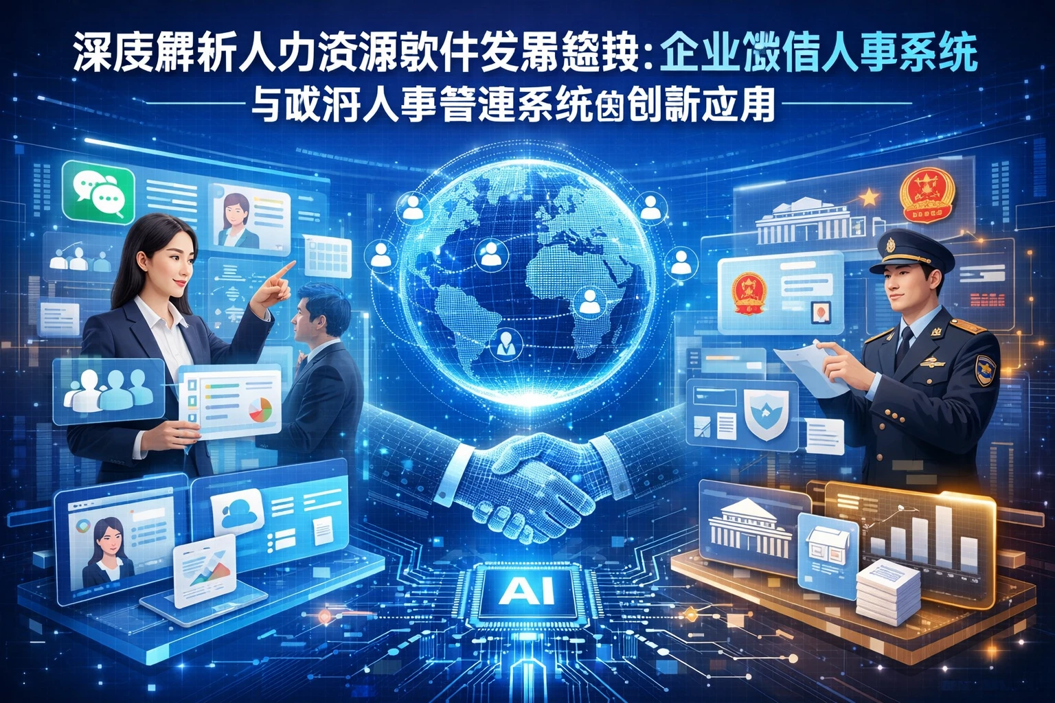 深度解析人力资源软件发展趋势：企业微信人事系统与政府人事管理系统的创新应用