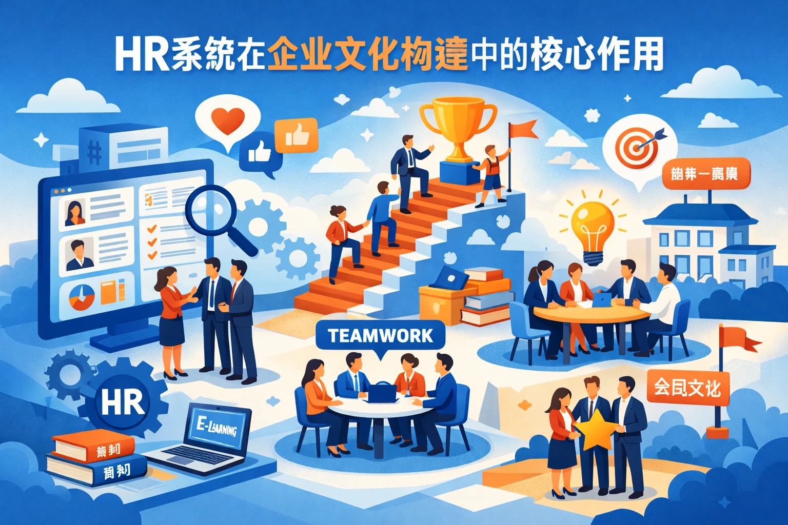HR系统在企业文化构建中的核心作用