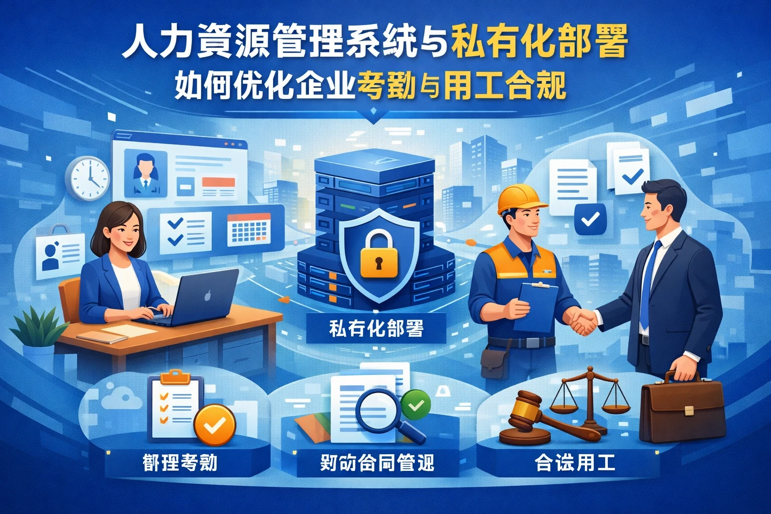 人力资源管理系统与私有化部署如何优化企业考勤与用工合规